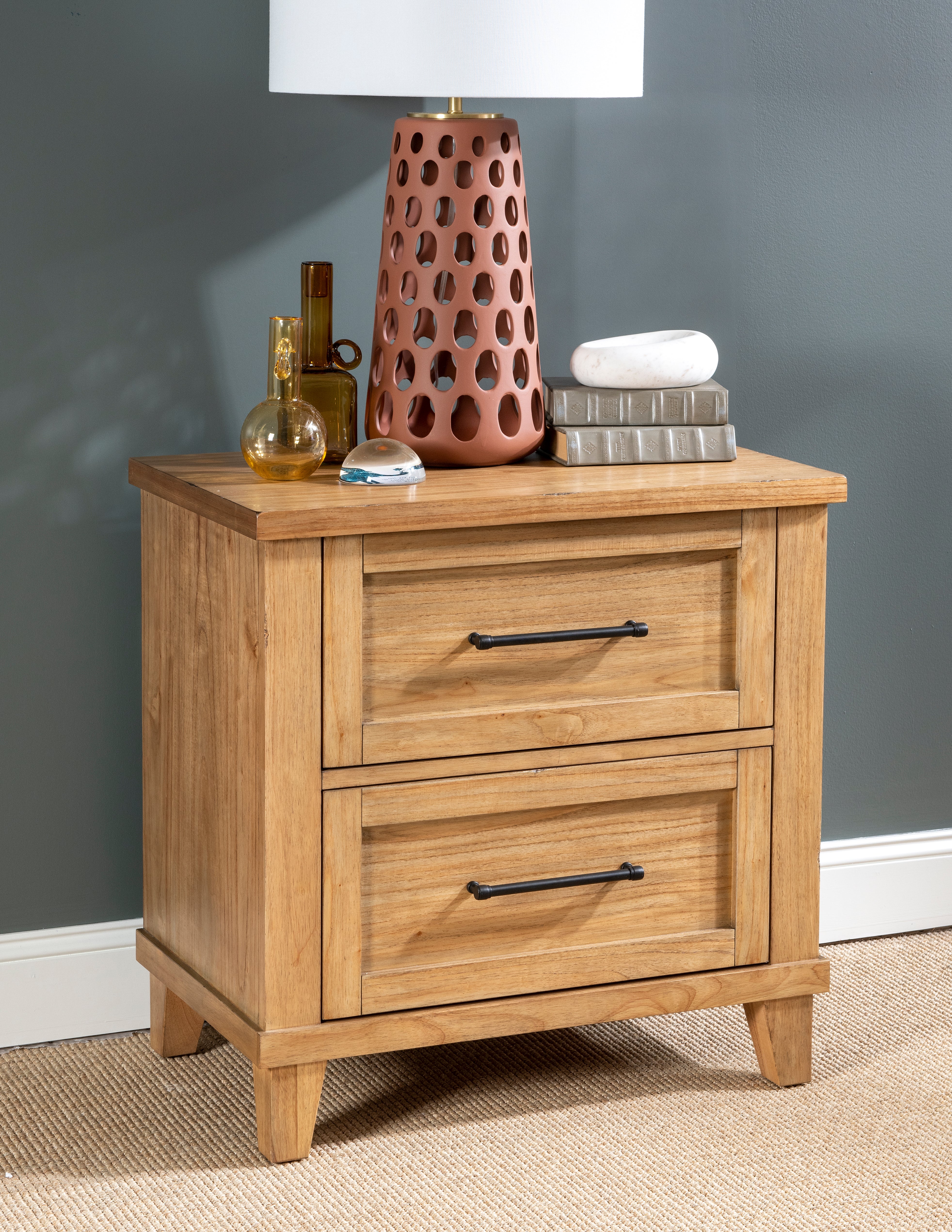 Trisha Yearwood XXX's & OOO's 2 Drawer Nightstand - Image 7
