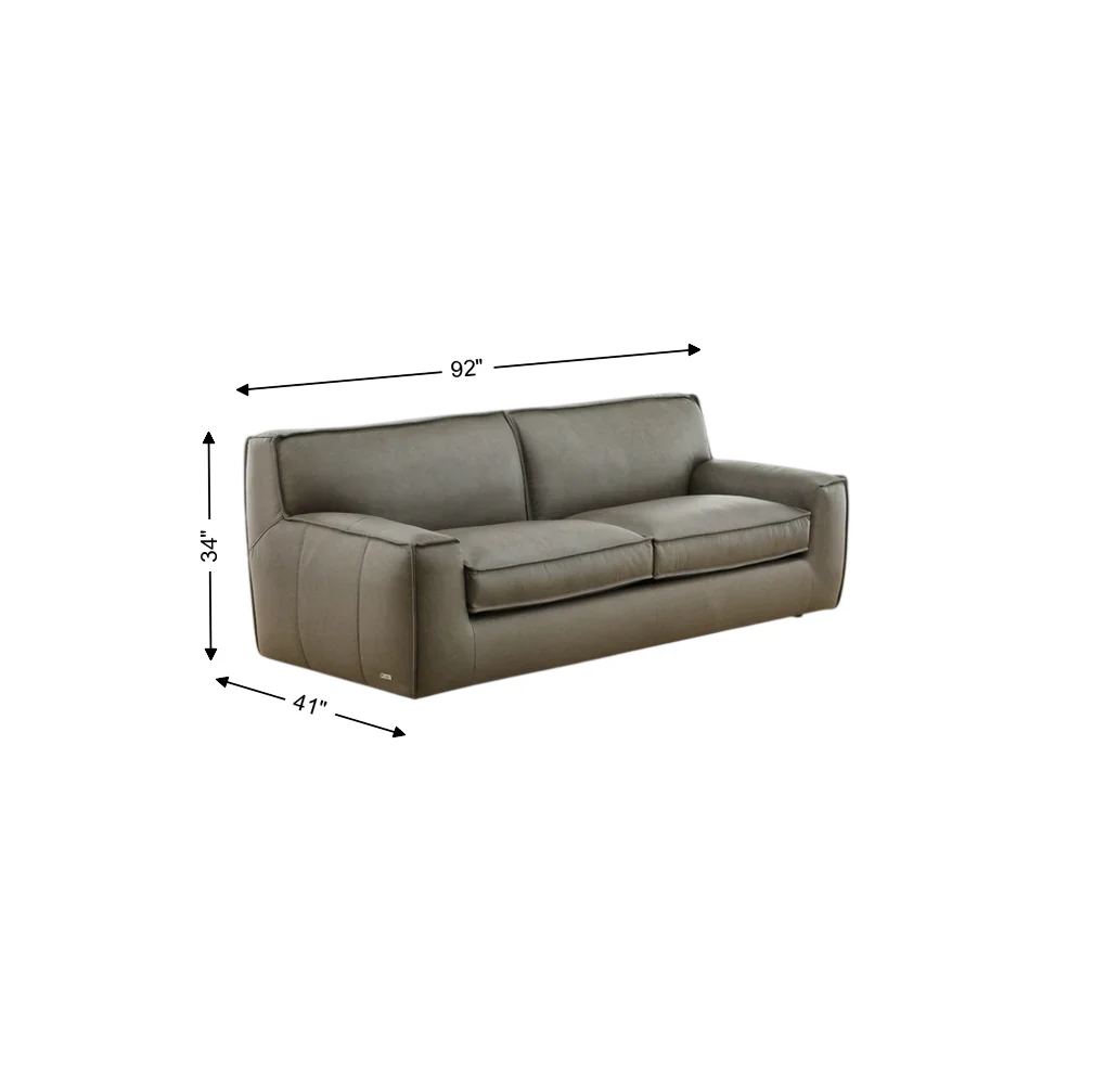 Cohen Leather 2-Seat Sofa - Image 3