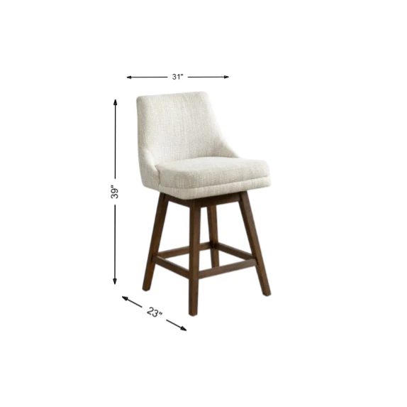 Branson 26" Swivel Counter Height Barstool - Image 3