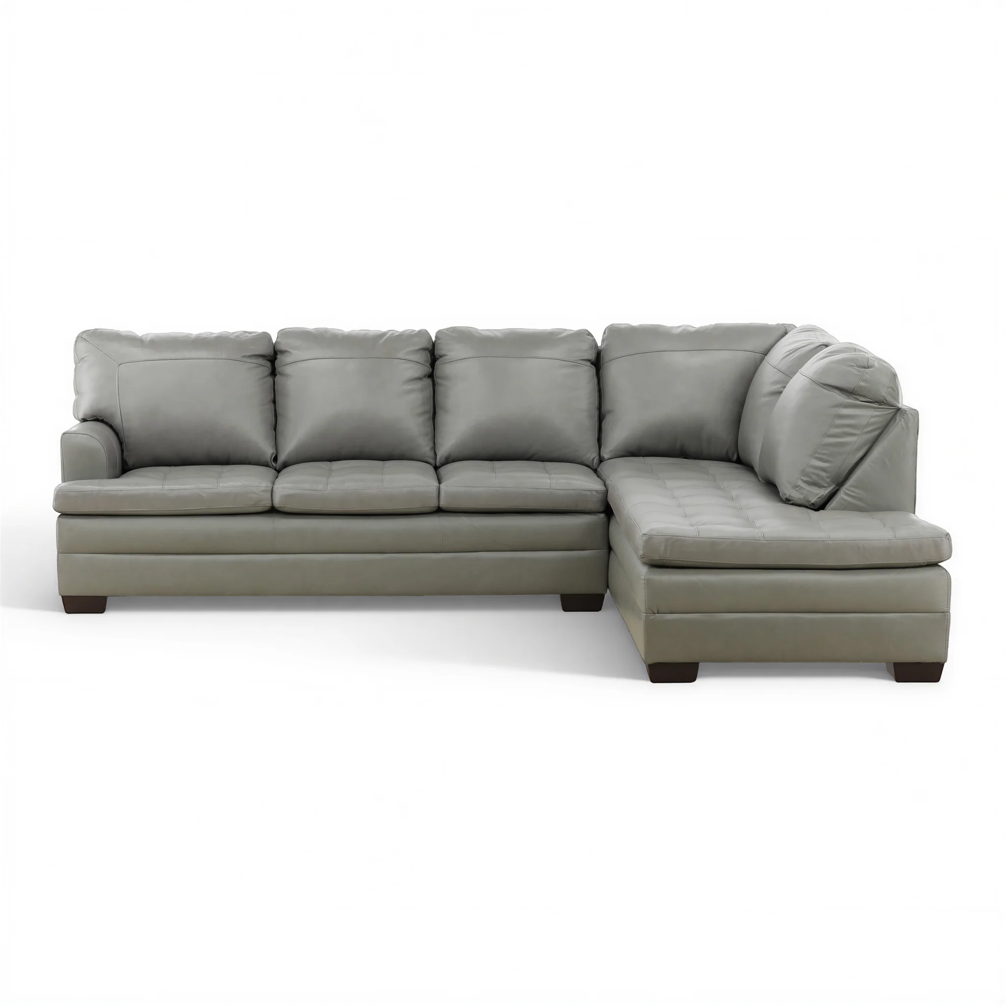 Callahan 2-Piece Leather Sectional - Image 5