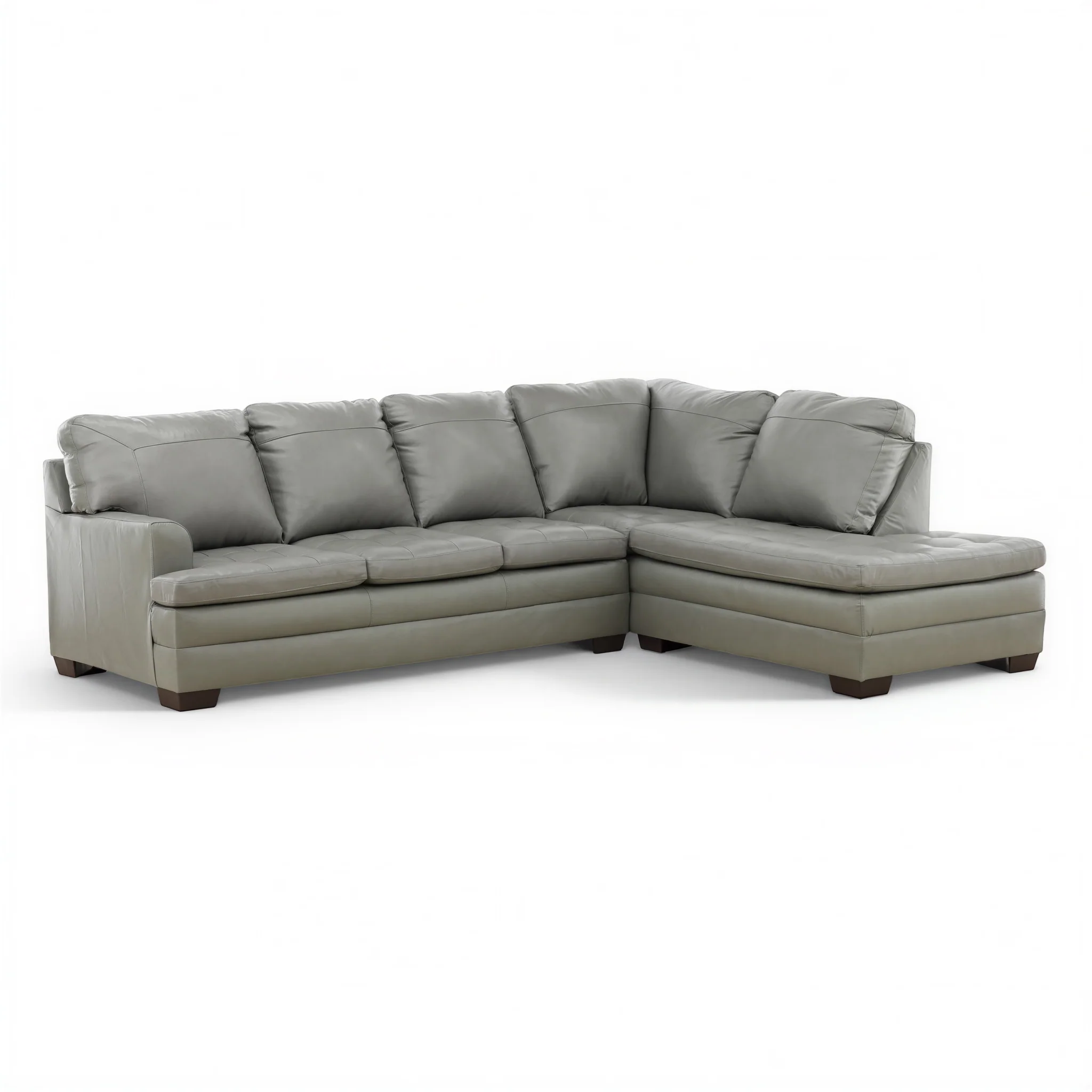 Callahan 2-Piece Leather Sectional - Image 7
