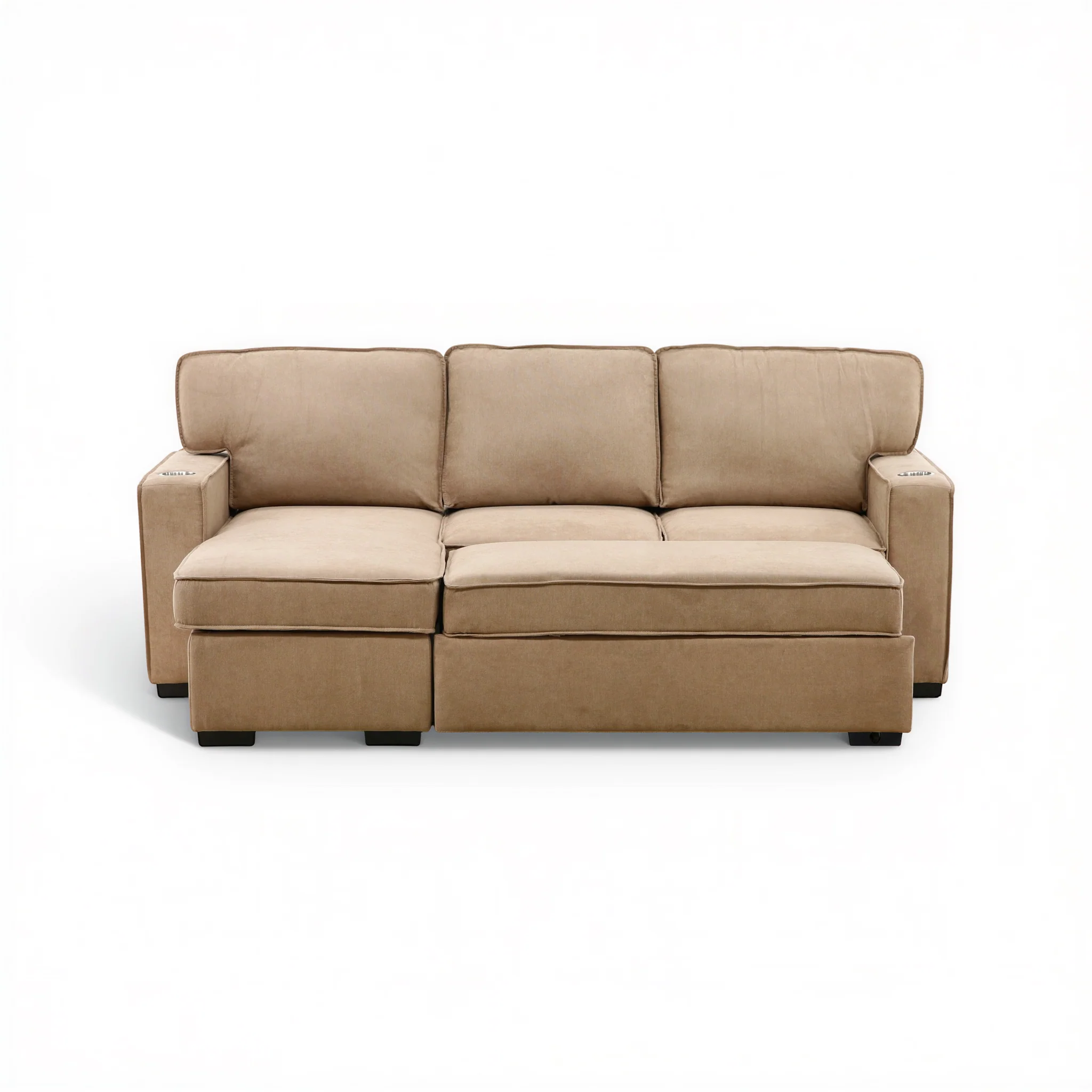 Finn 2-Piece Sofa Chaise with Pullout - Image 2