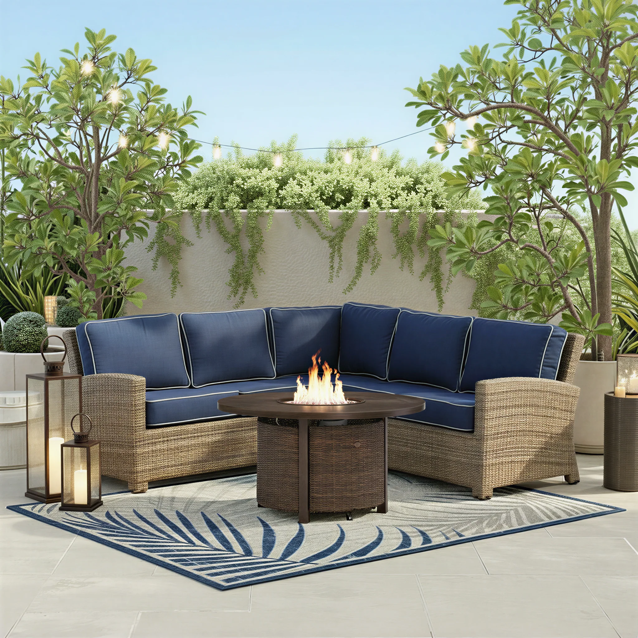 Cabo 3-Piece Outdoor Patio Sectional - Image 2