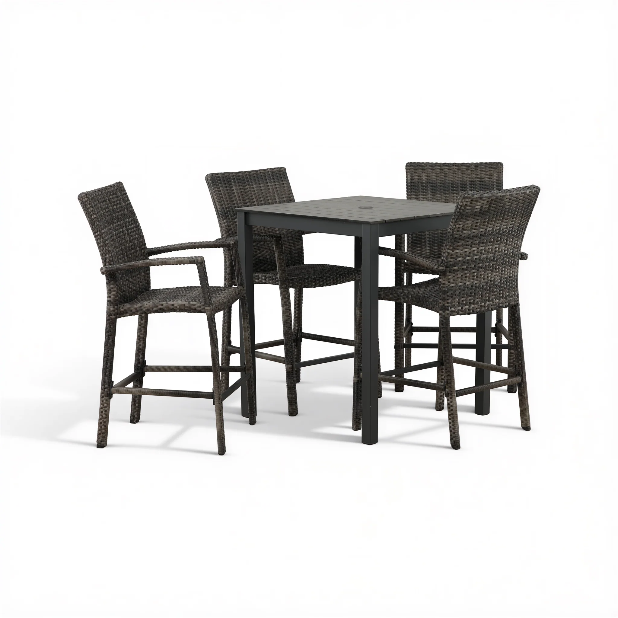 Chalfonte 5-Piece Outdoor Counter Patio Dining Set - Image 3