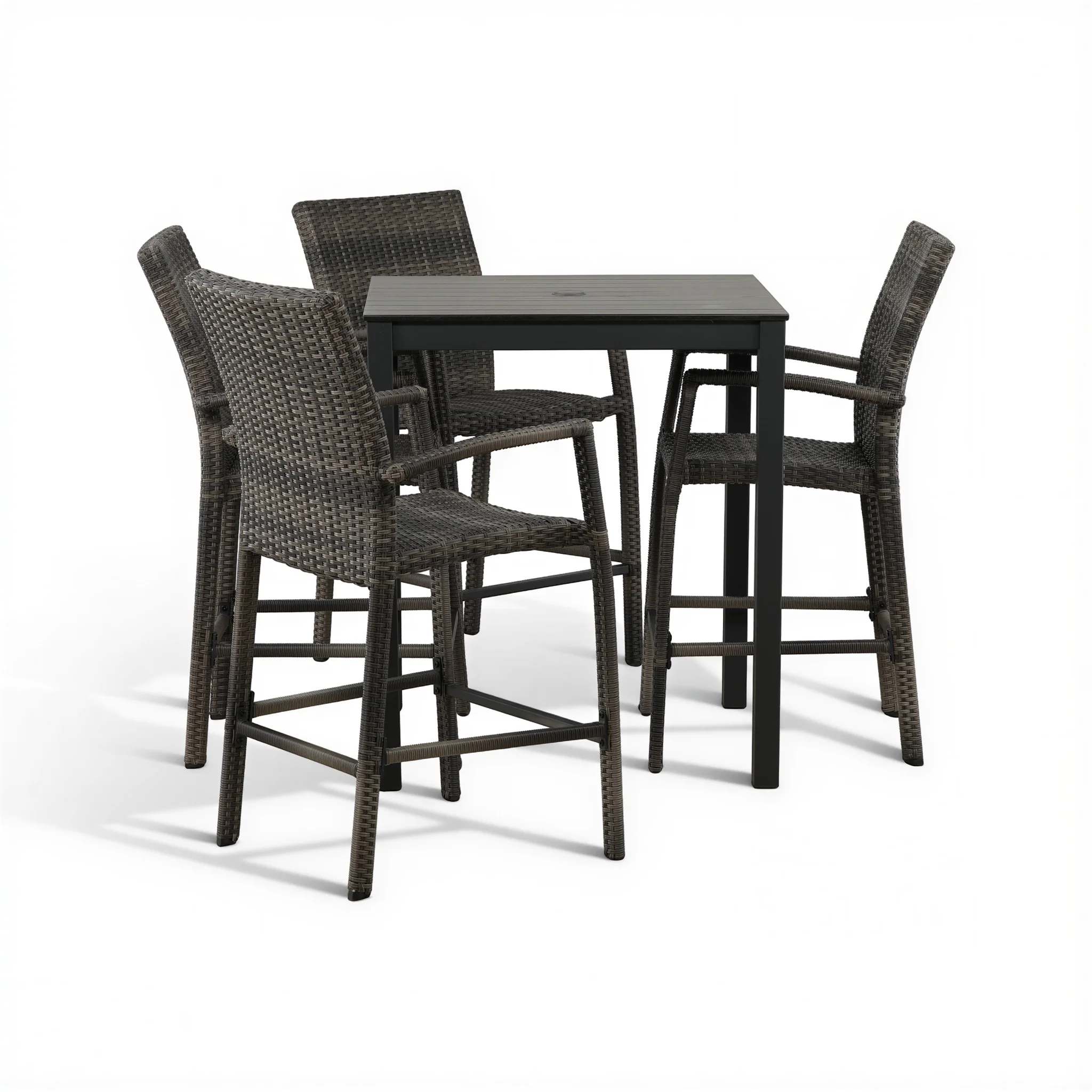 Chalfonte 5-Piece Outdoor Counter Patio Dining Set - Image 4