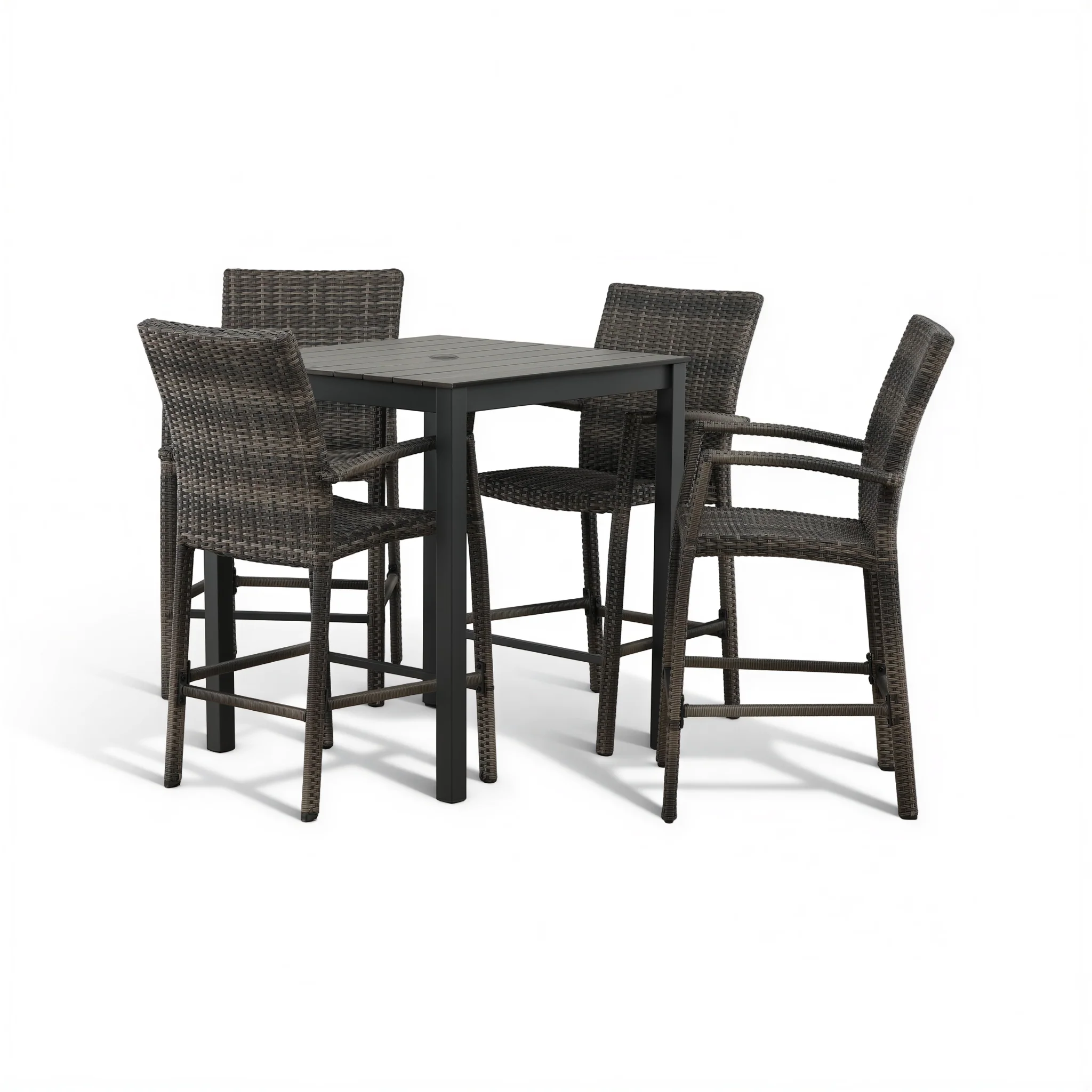 Chalfonte 5-Piece Outdoor Counter Patio Dining Set - Image 5