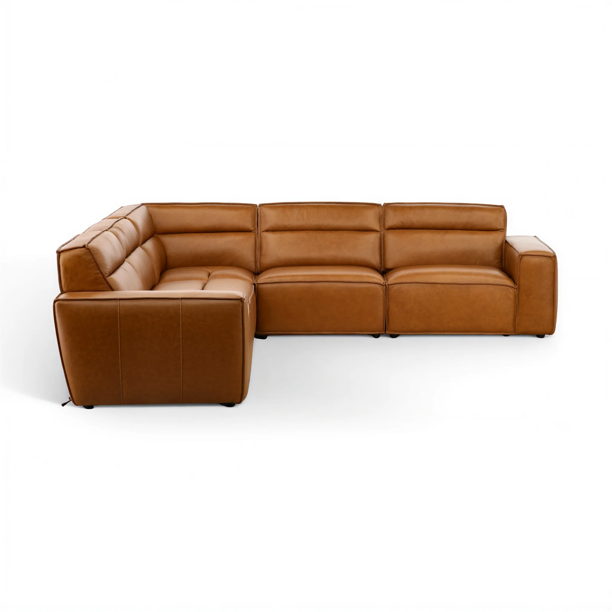 Somerset 5-Piece Leather Sectional - Image 3