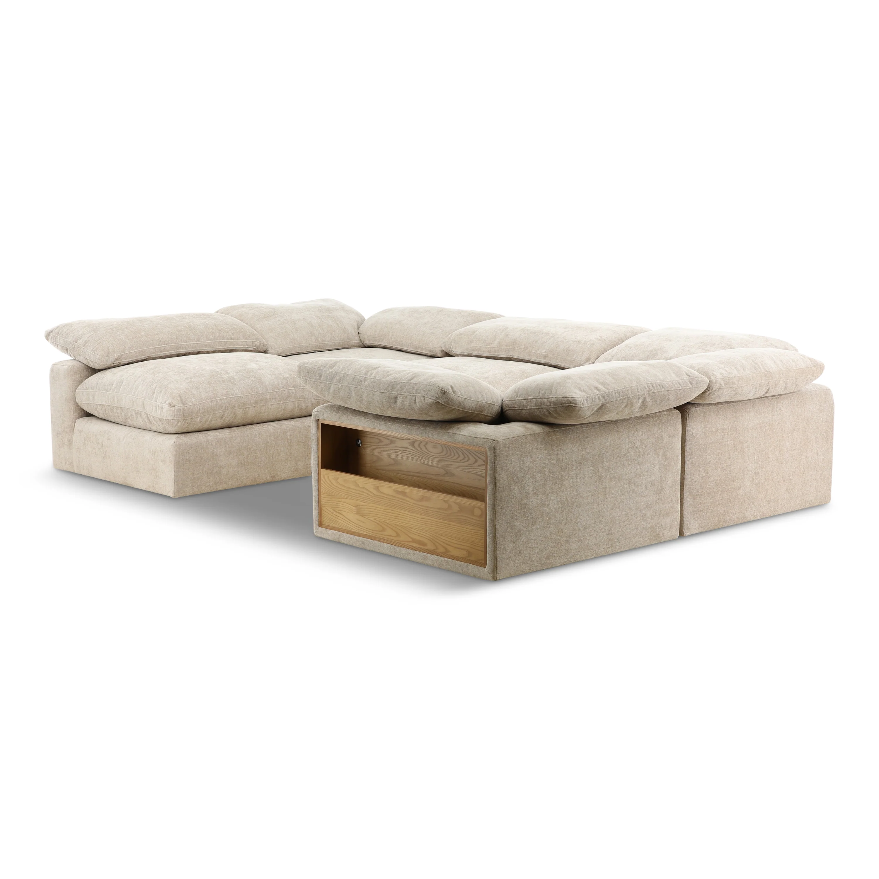Lela 5-Piece Sectional with Storage - Image 3