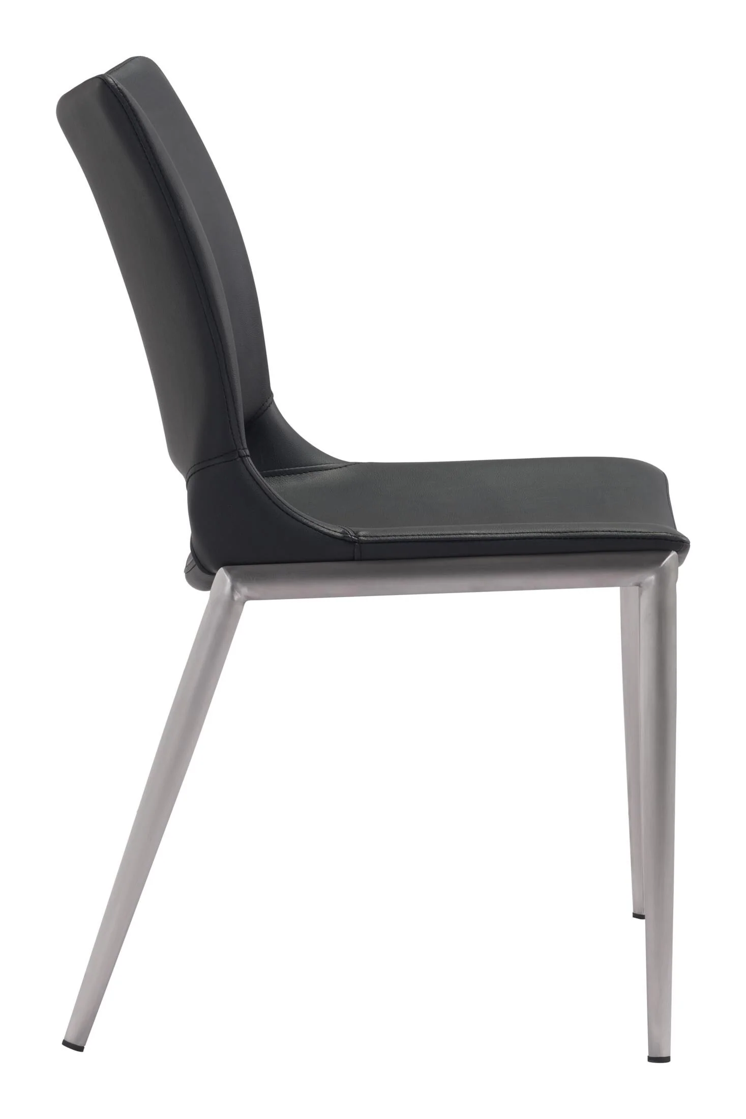 Ace Dining Chair (Set of 2) Black & Silver - Image 7