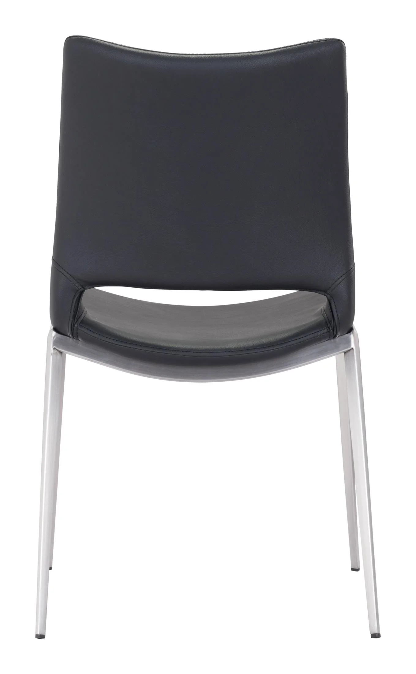 Ace Dining Chair (Set of 2) Black & Silver - Image 8