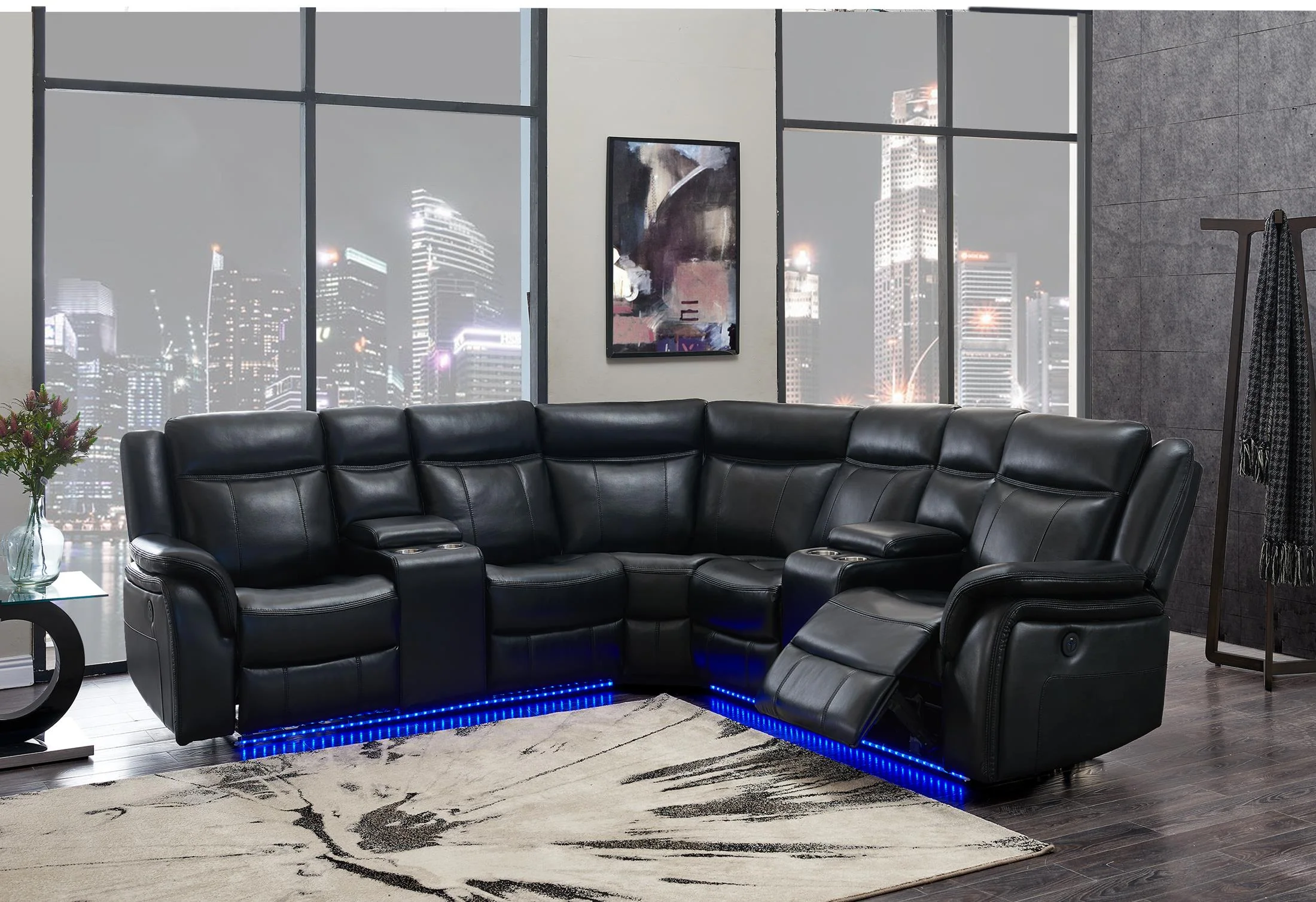 Acer 3-Piece Power Reclining Sectional - Image 2