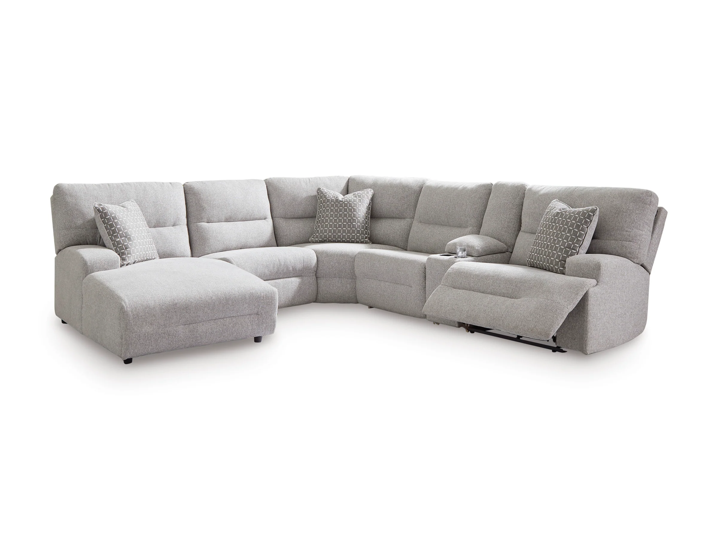 Acklen Place Left-Facing 6-Piece Power Reclining Sectional with Chaise - Image 2