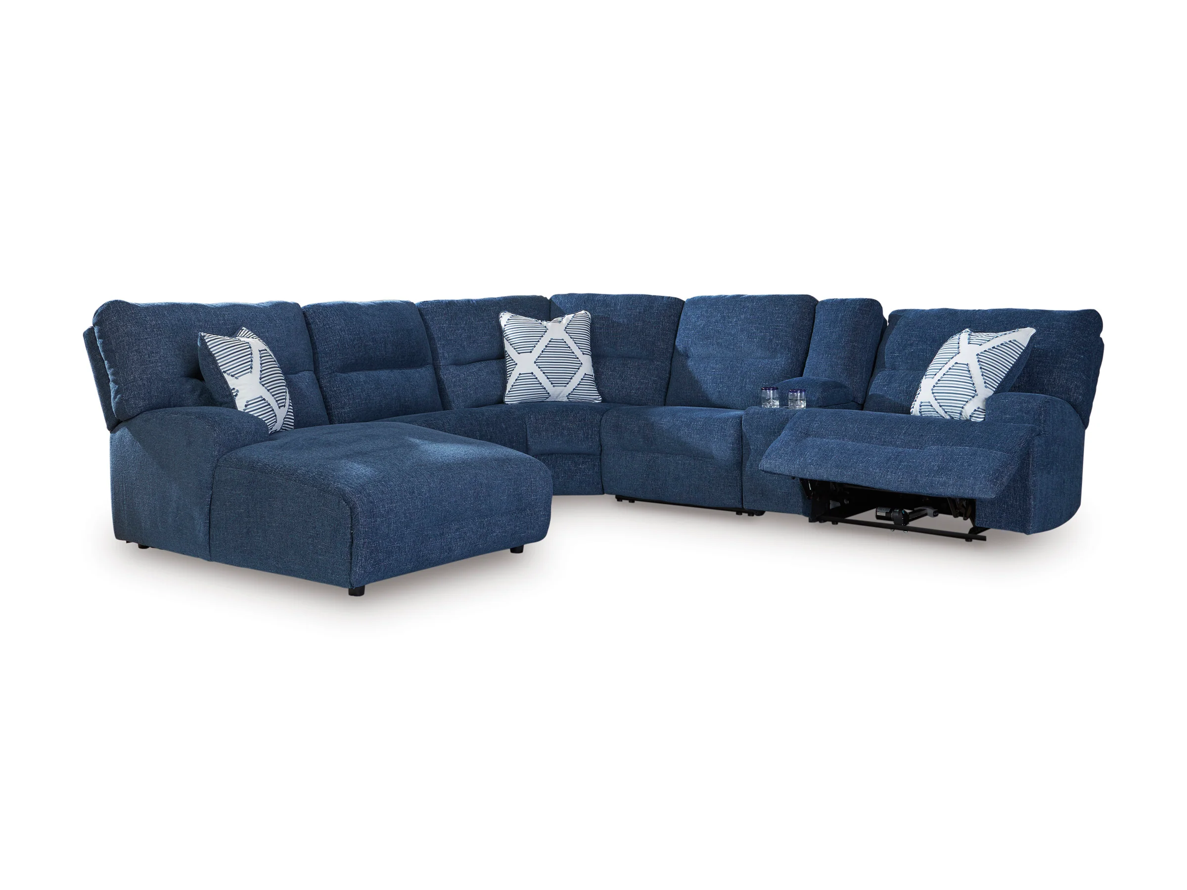 Acklen Place Left-Facing 6-Piece Power Reclining Sectional with Chaise - Image 4