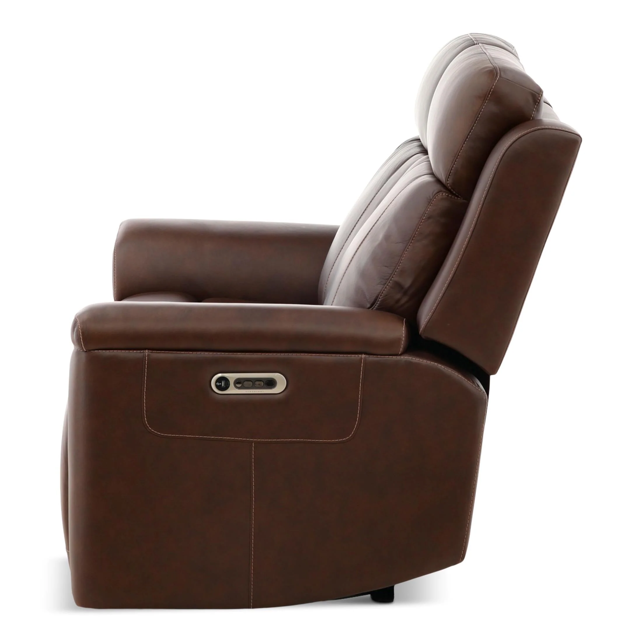 Flexsteel Adrian Leather Power Reclining Loveseat - Image 3