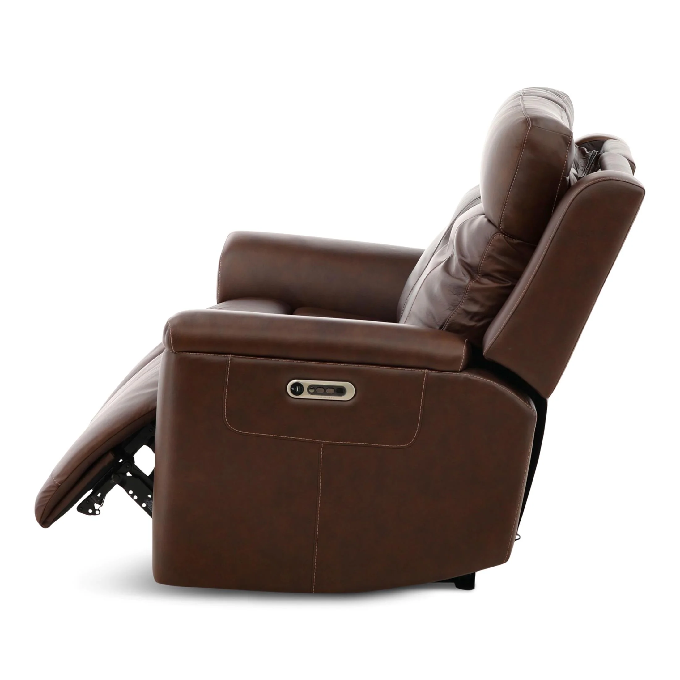 Flexsteel Adrian Leather Power Reclining Loveseat - Image 4