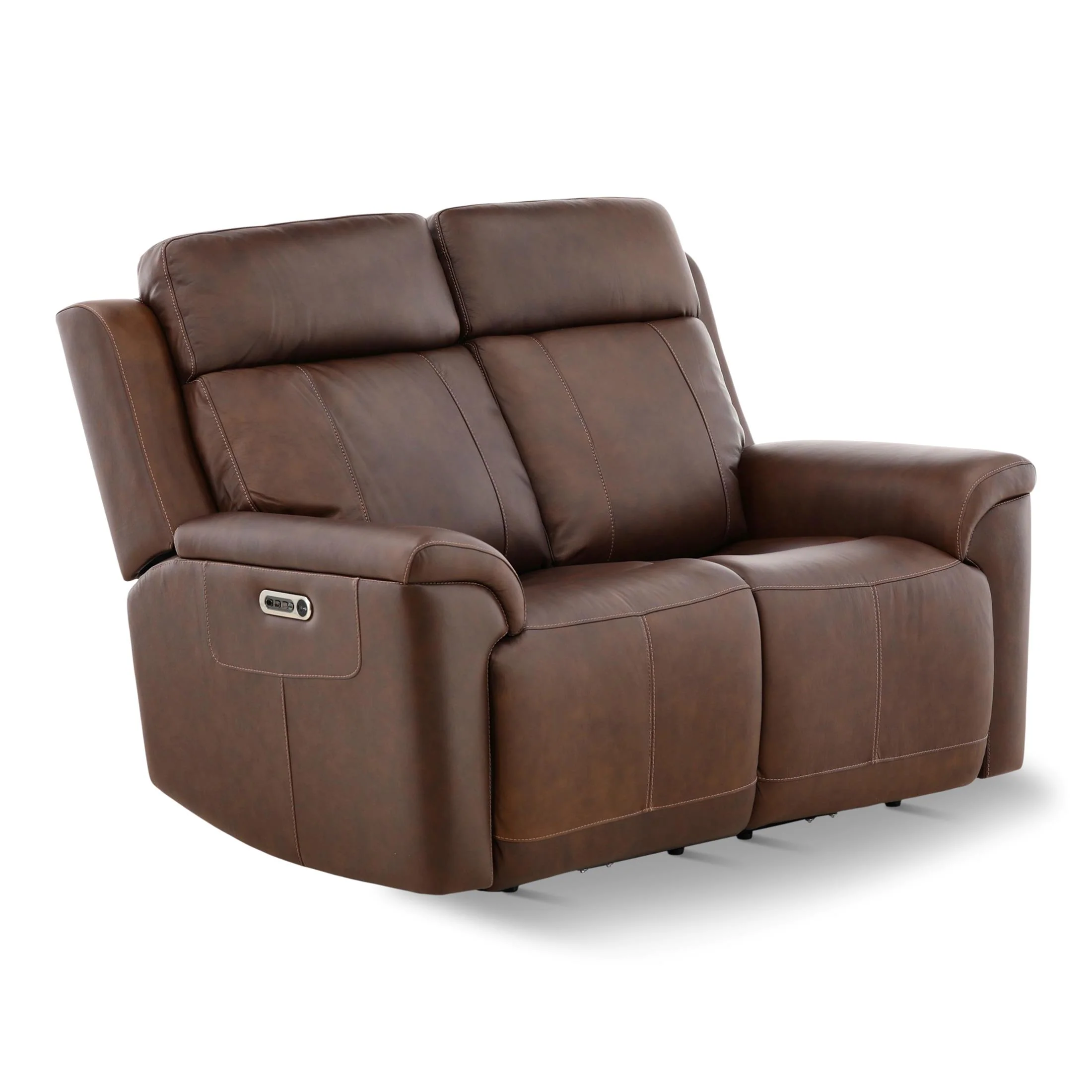 Flexsteel Adrian Leather Power Reclining Loveseat - Image 9