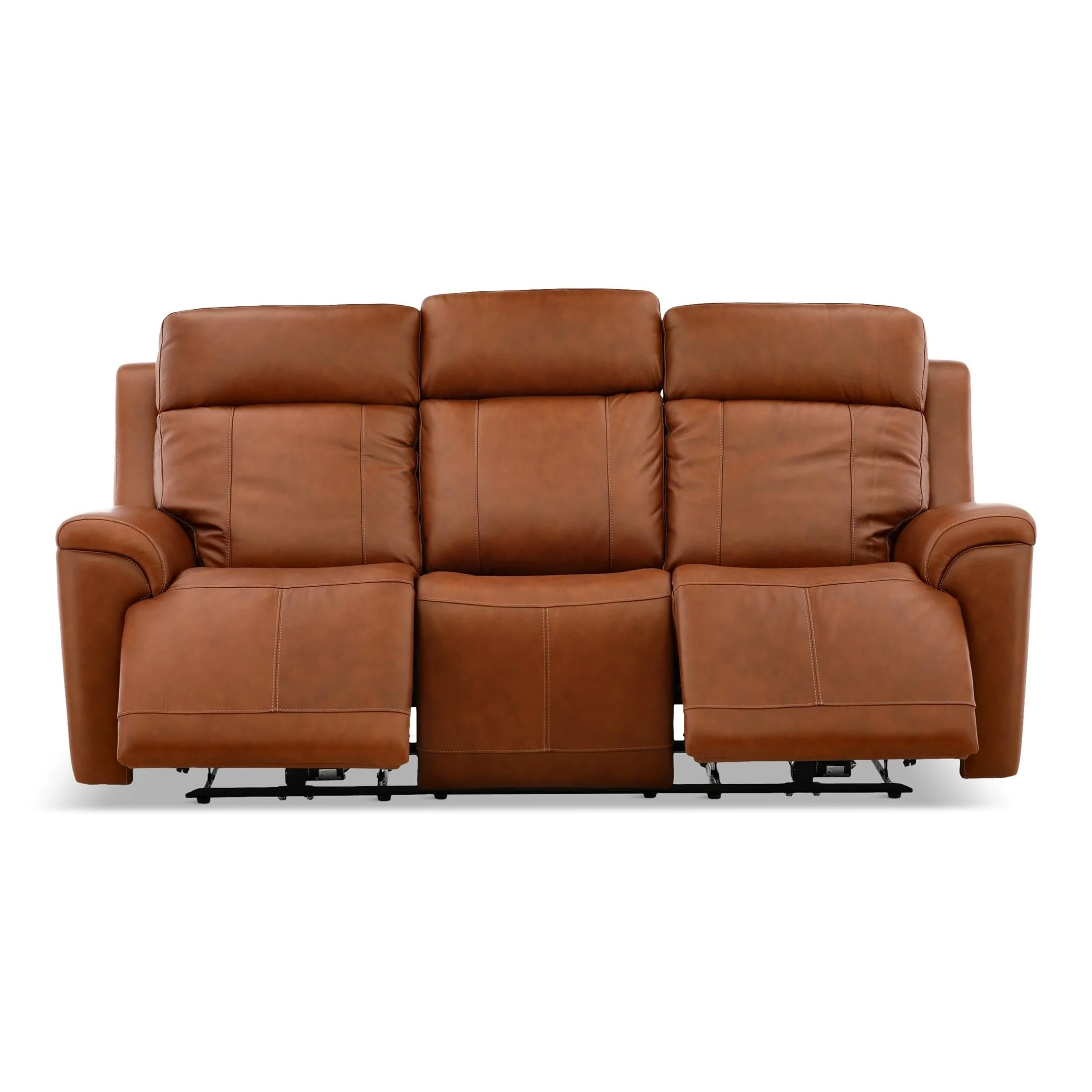 Flexsteel Adrian Leather Power Sofa with Drop Down Table - Image 18