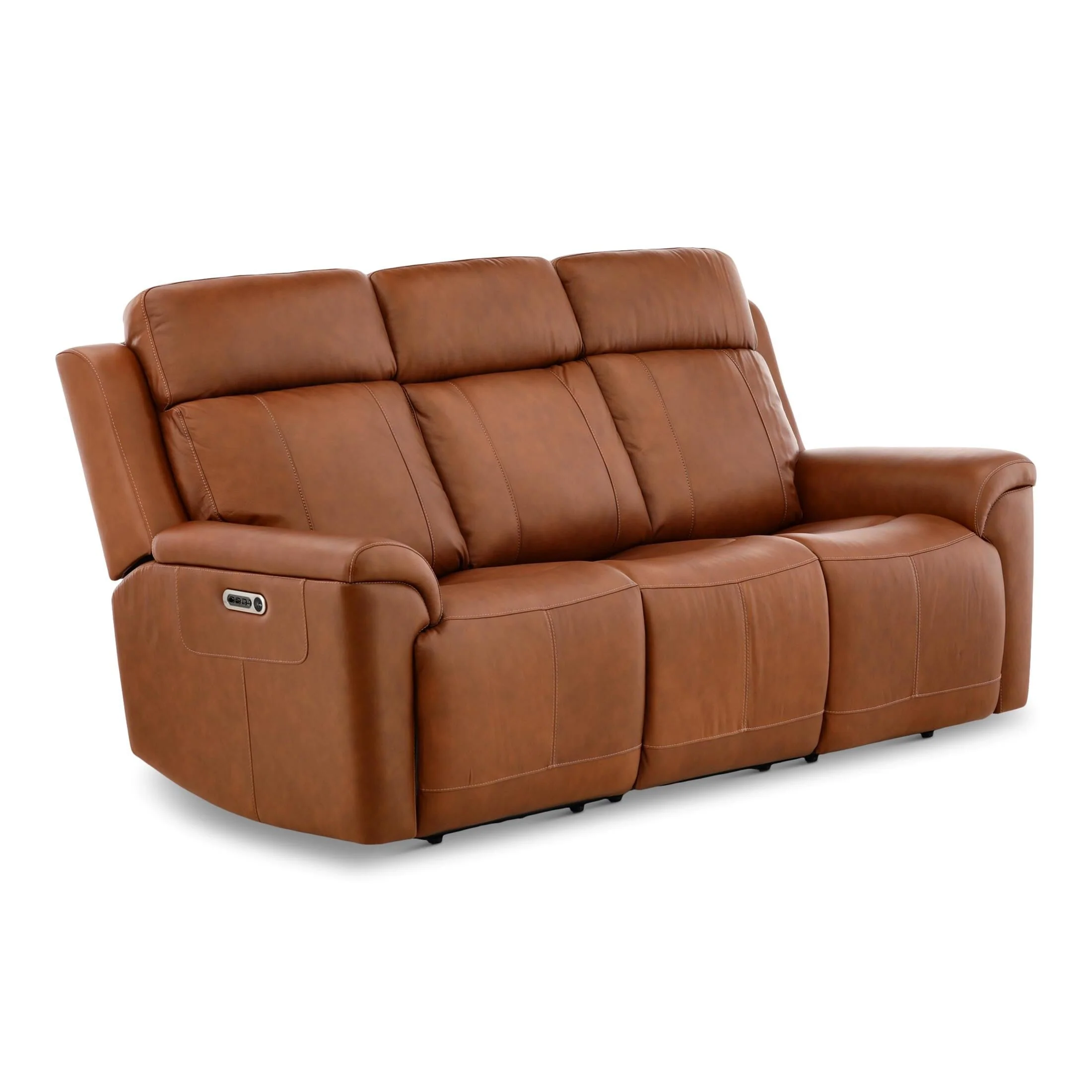 Flexsteel Adrian Leather Power Sofa with Drop Down Table - Image 20