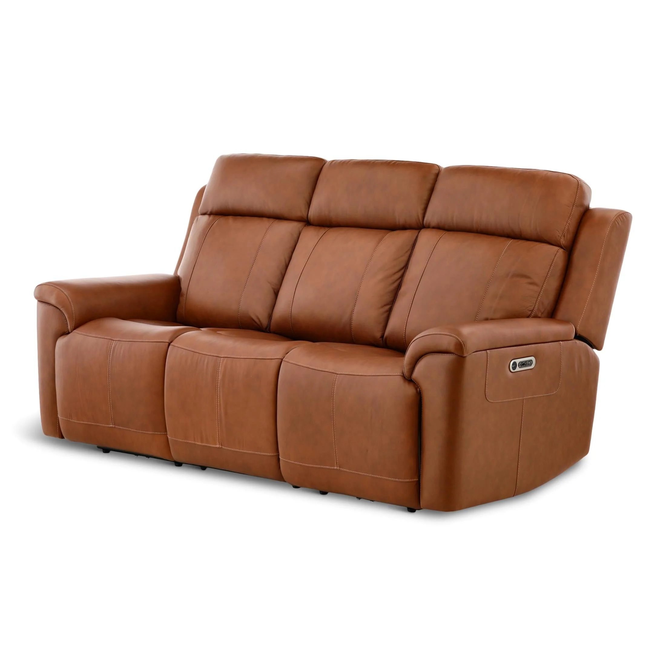 Flexsteel Adrian Leather Power Sofa with Drop Down Table - Image 22