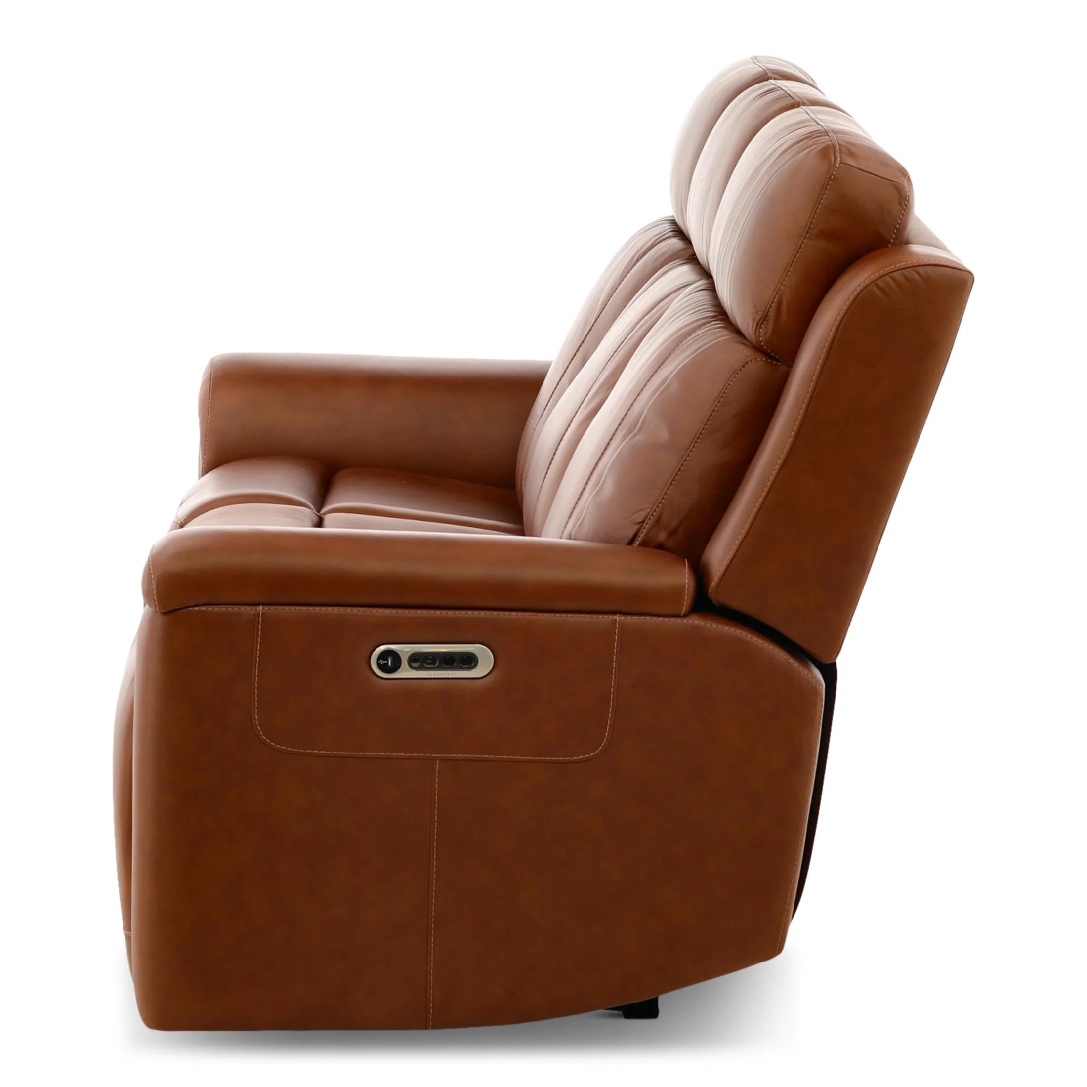 Flexsteel Adrian Leather Power Sofa with Drop Down Table - Image 26