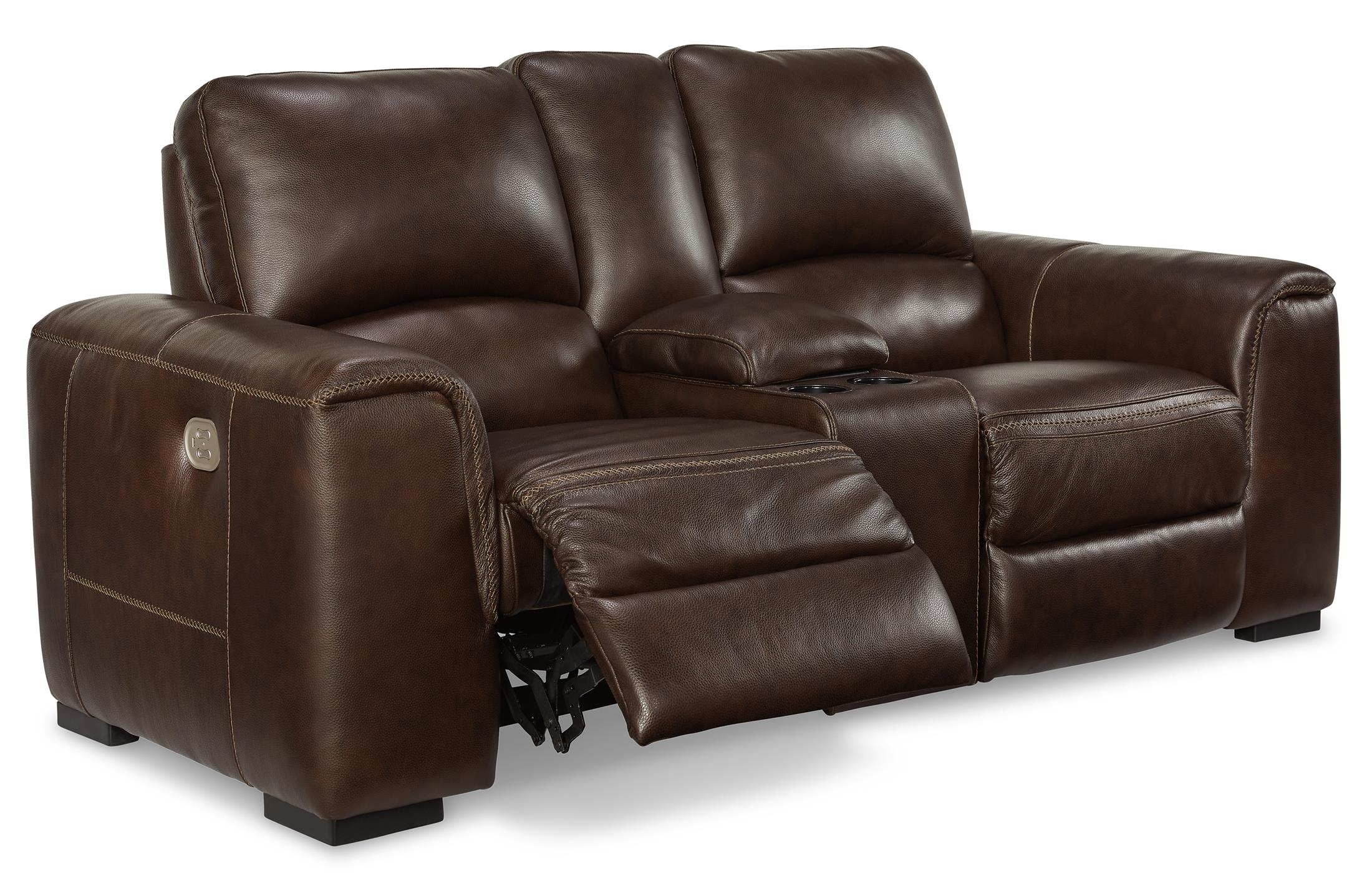 Alessandro Power Reclining Console Loveseat - Image 2