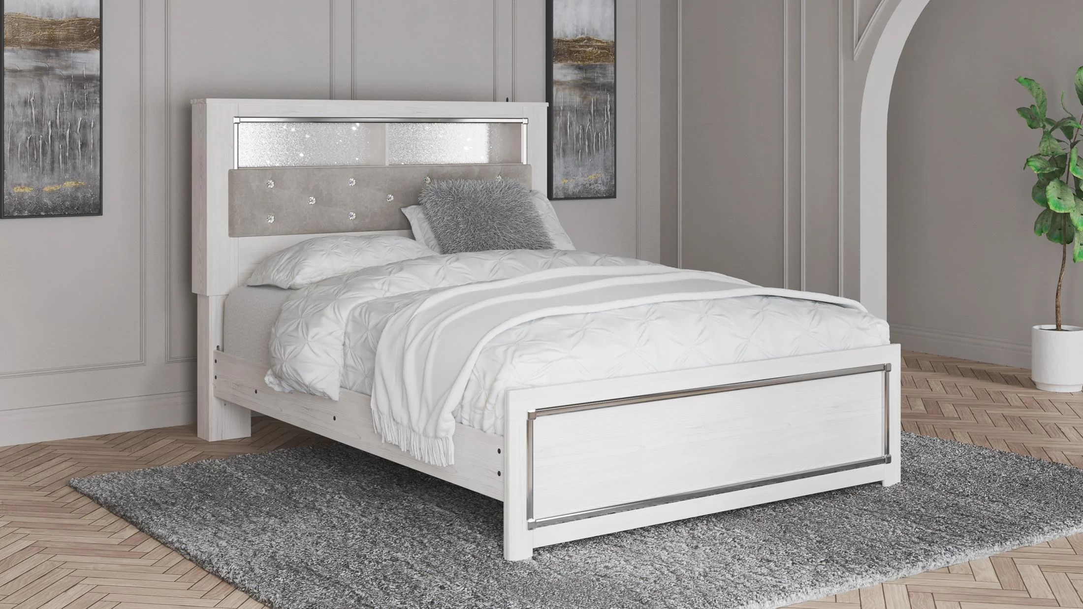 Ashley Altyra Queen Panel Bookcase Bed - Image 2