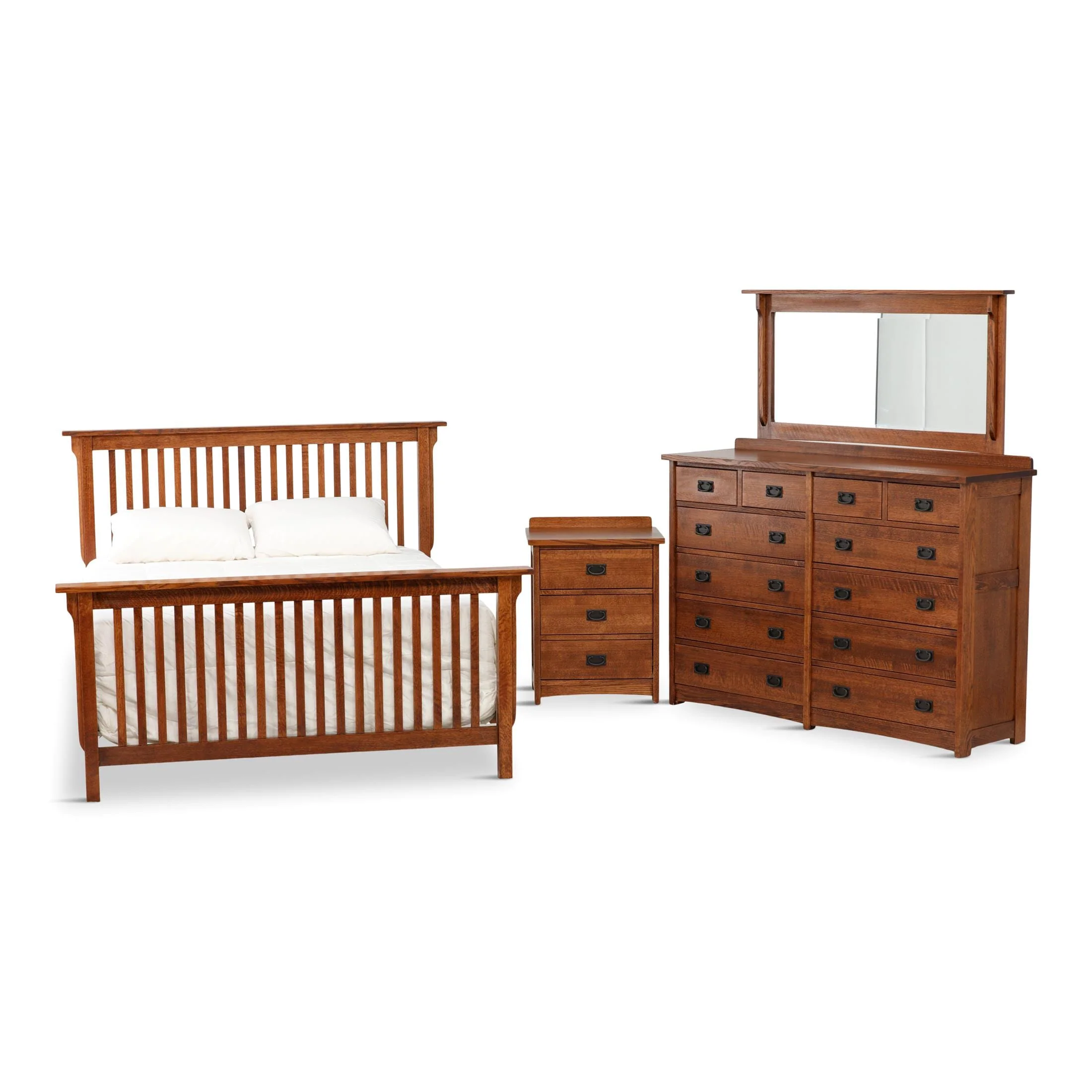 American Mission 5-Piece Slat Bedroom Set - Image 3