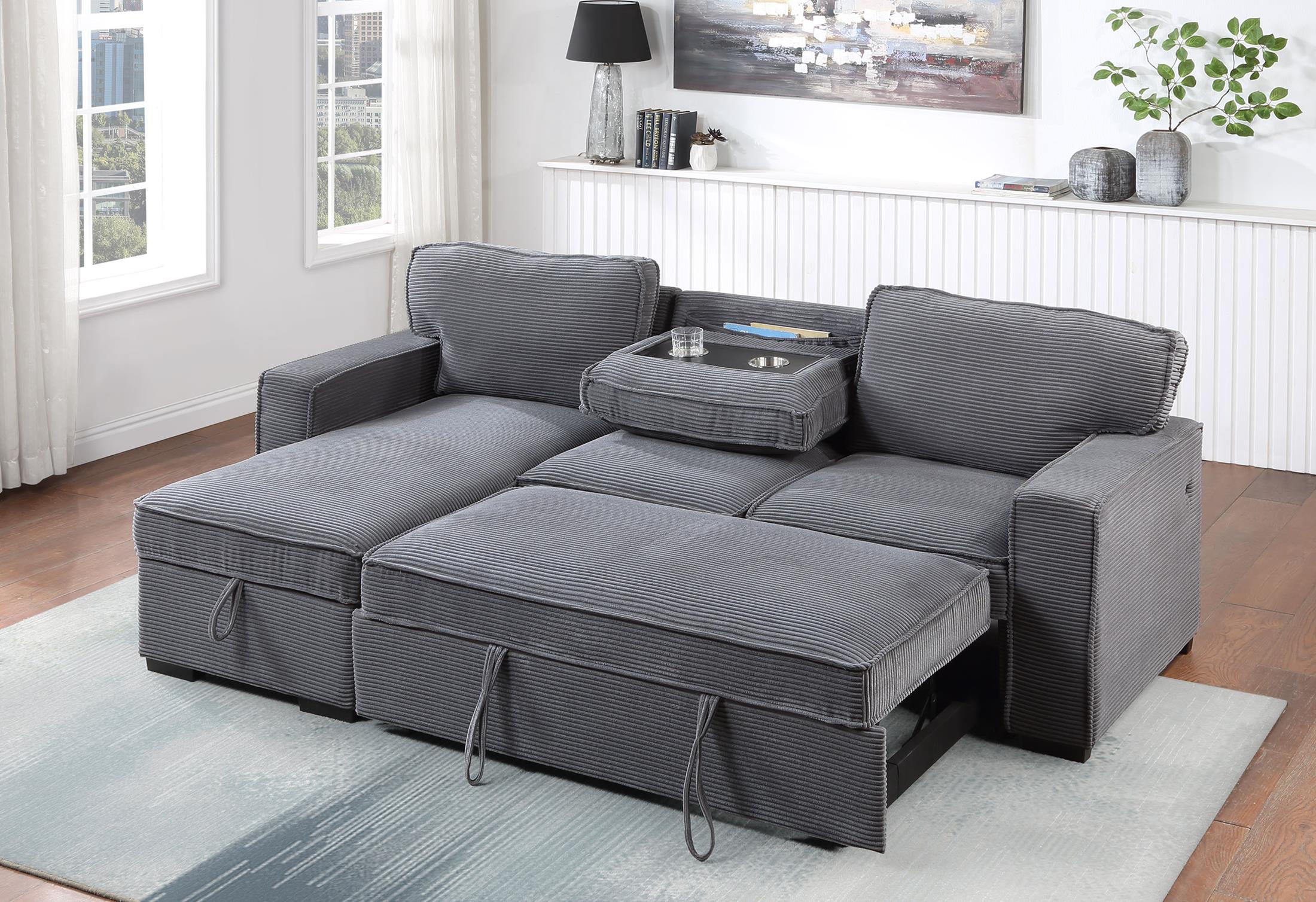 Amir 2-Piece Sectional with Sofa Bed - Image 59
