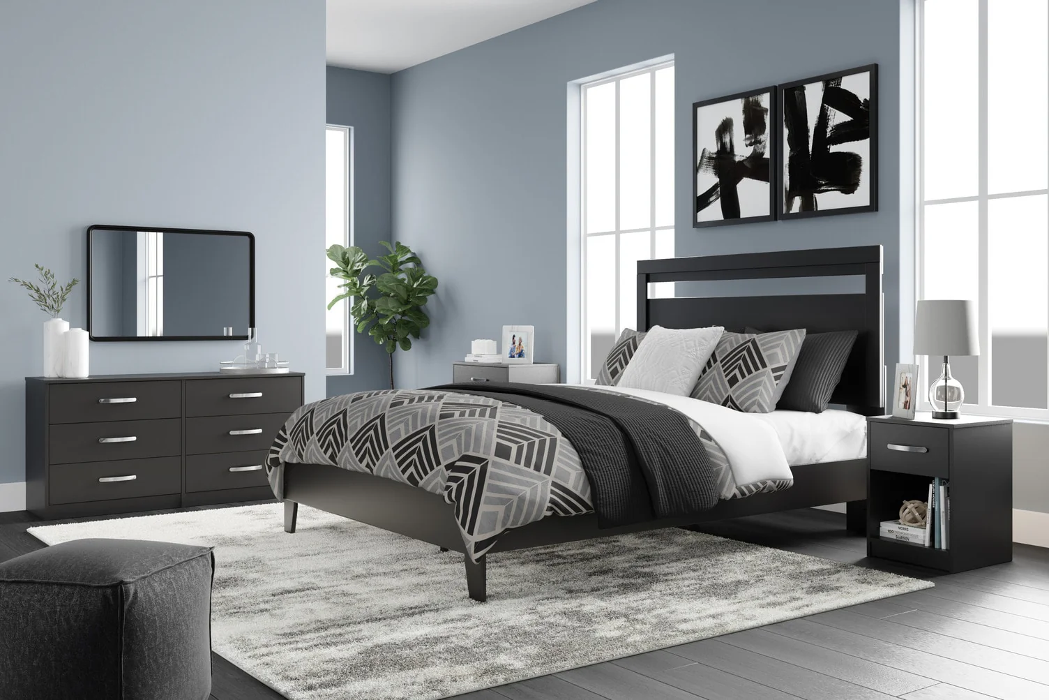 Flannia One Drawer Nightstand - Image 2