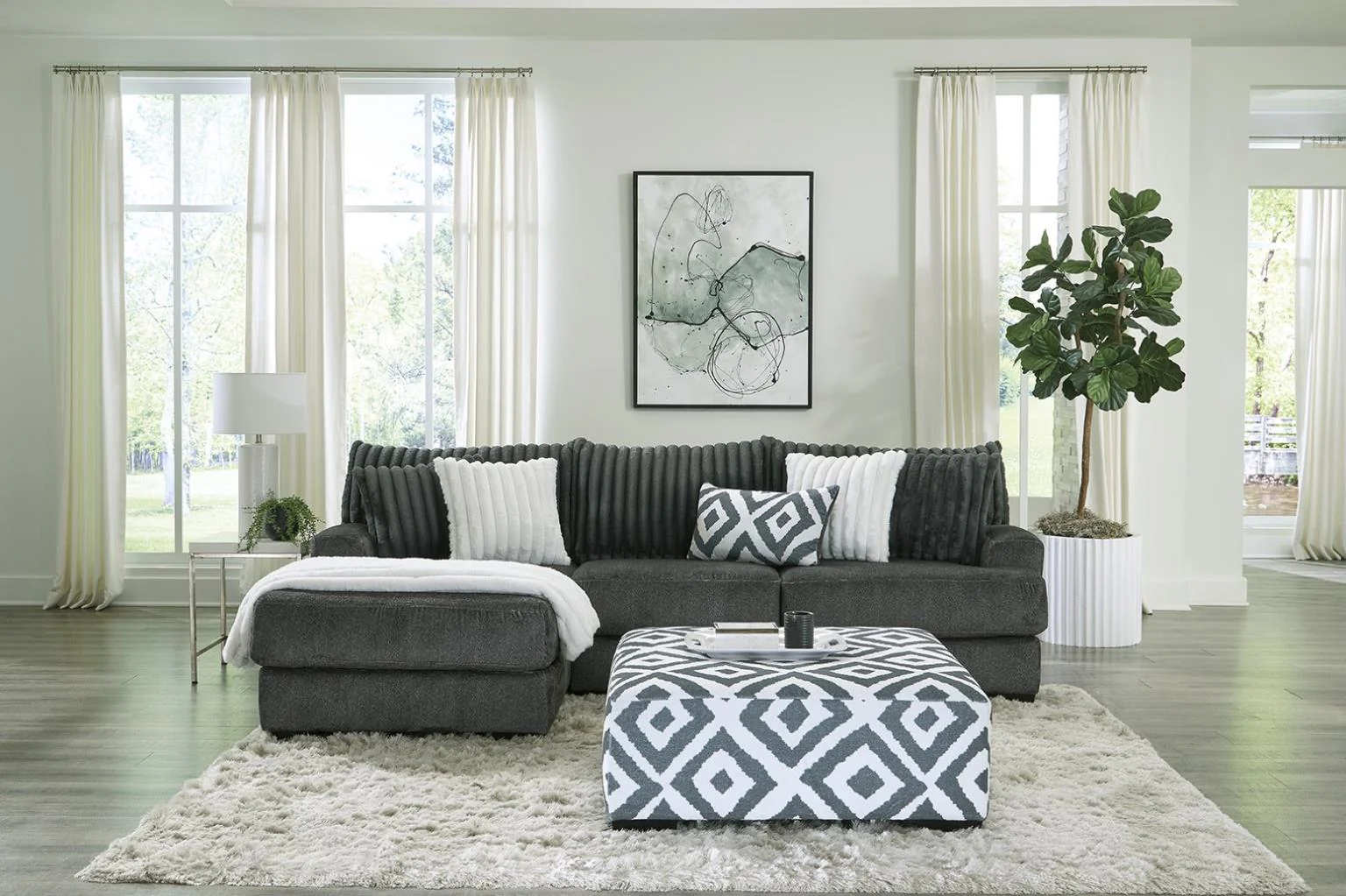 Avelina 2-Piece Left-Facing Sectional Chaise - Image 2