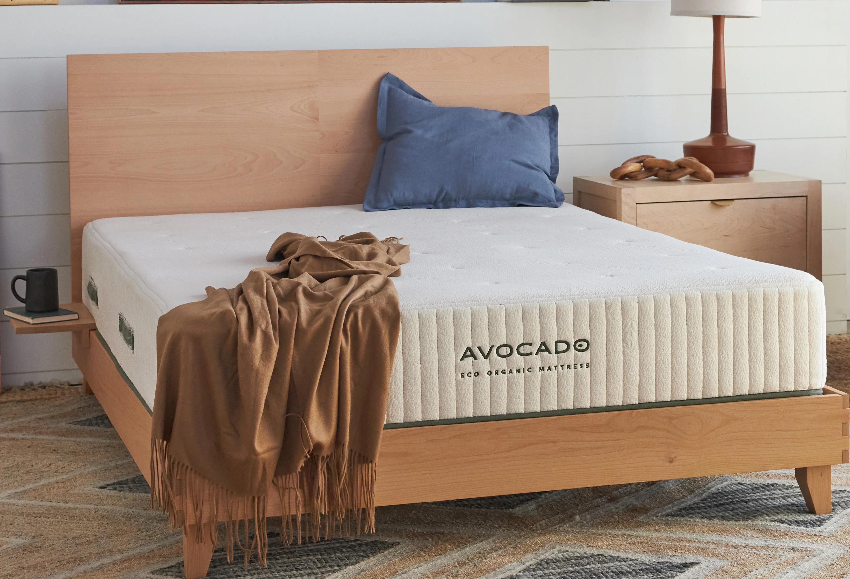 Avocado Blonde City Bed Frame with Headboard - Image 3