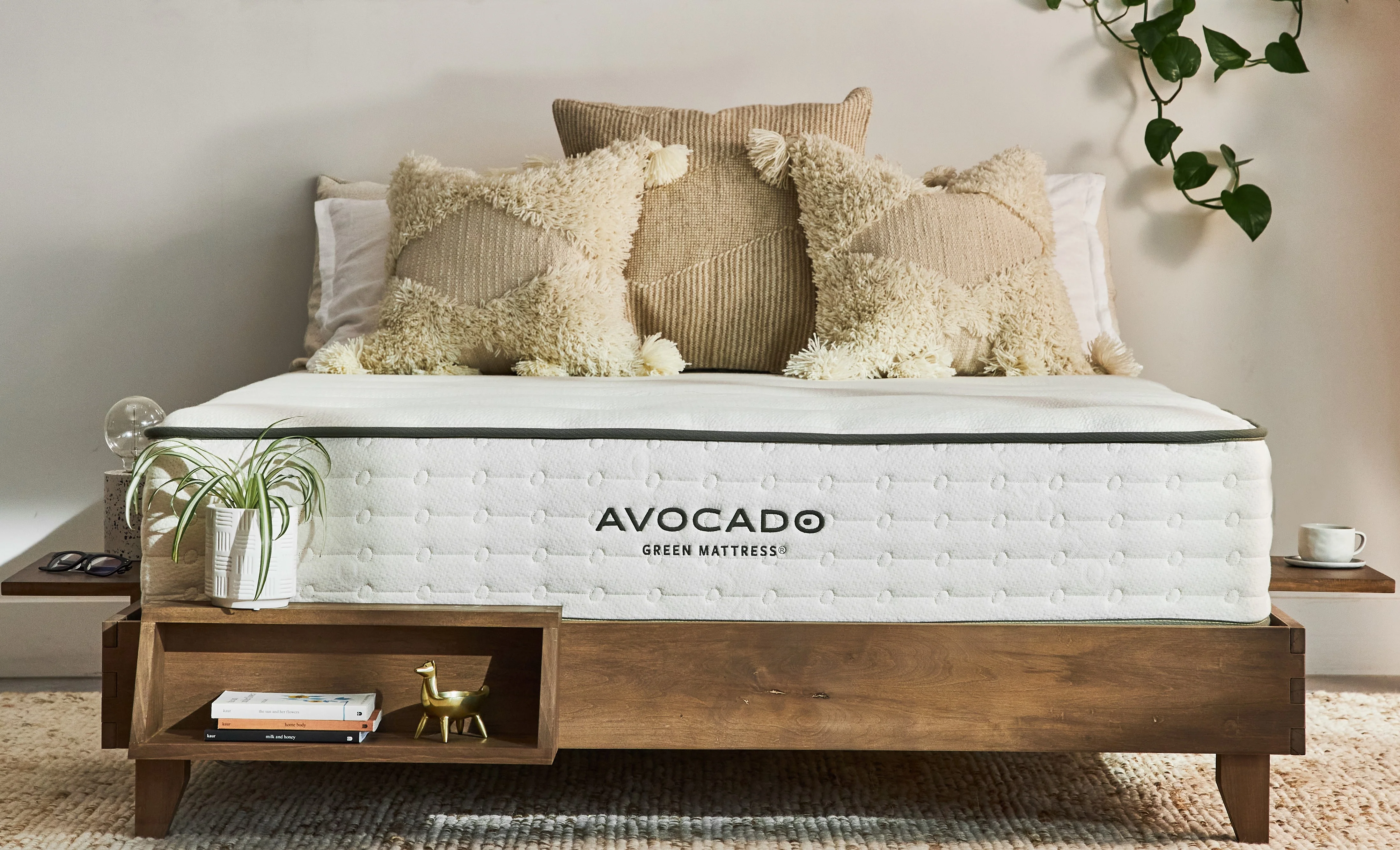 Avocado Walnut City Bed Frame