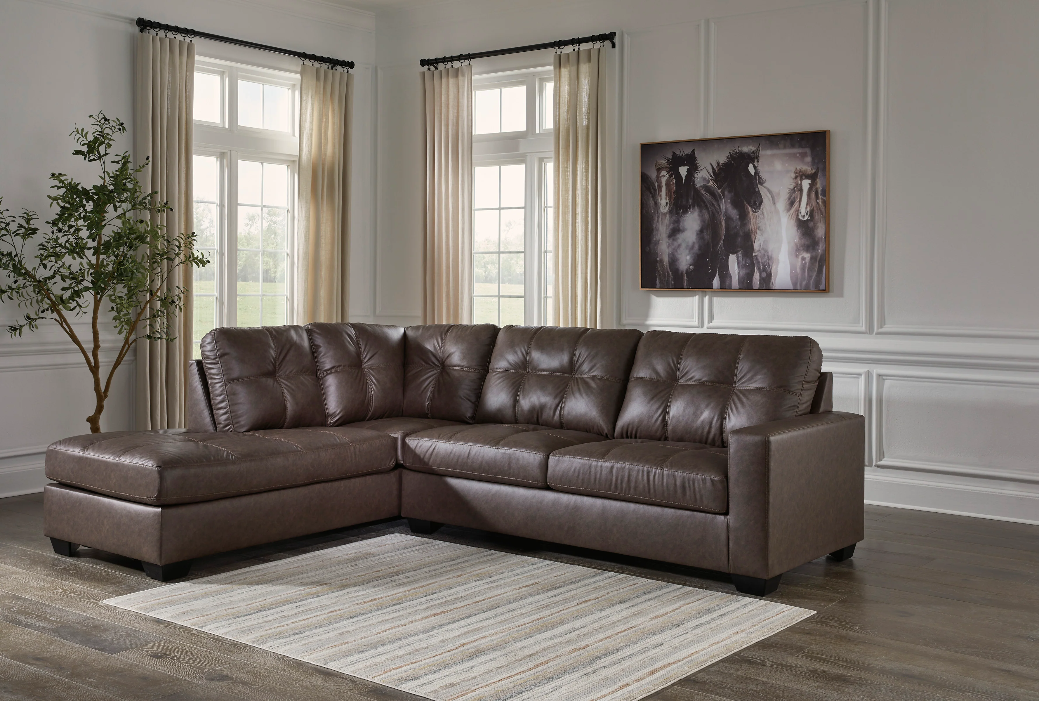 Barlin Mills 2-Piece Left-Facing Sectional with Chaise - Image 2
