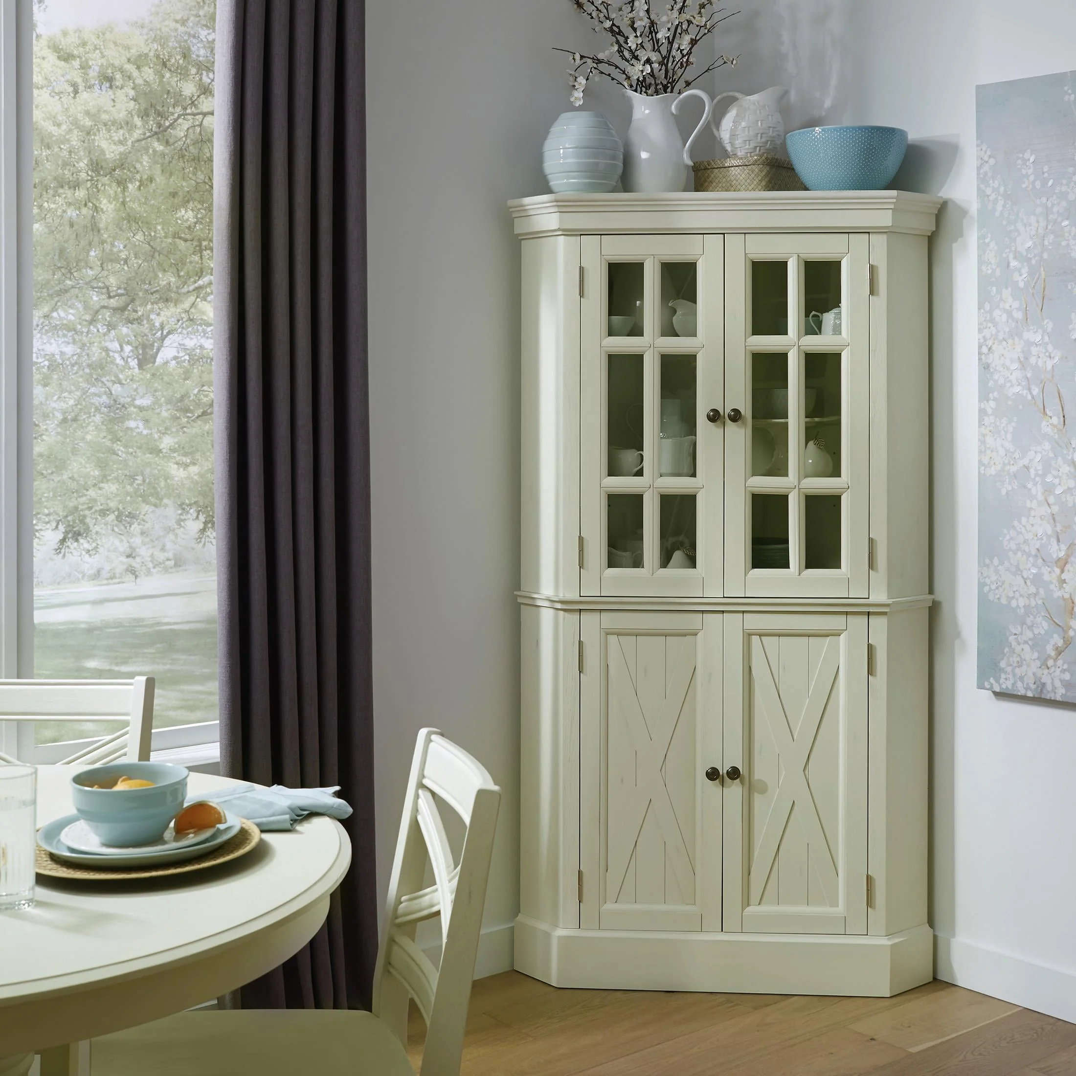 Bay Lodge Corner China Cabinet - Image 2