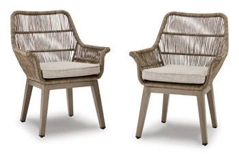 Ashley Beach Front Outdoor Patio Arm Chair with Cushion (Set of 2) - Image 3