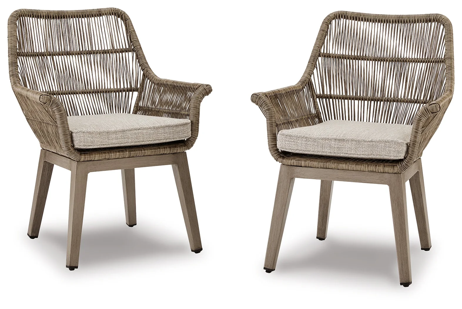 Ashley Beach Front Outdoor Patio Arm Chair with Cushion (Set of 2) - Image 4