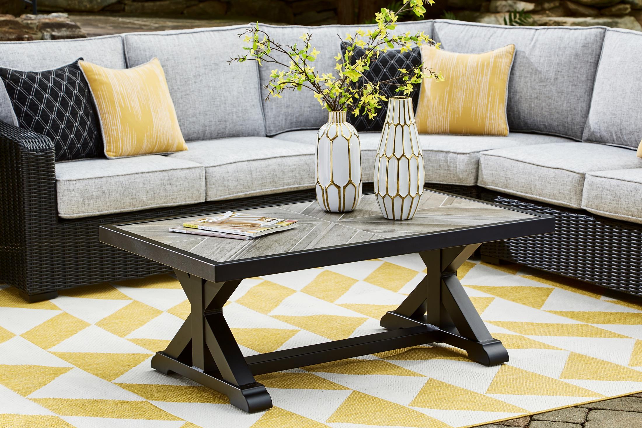 Ashley Beachcroft Outdoor Patio Coffee Table - Image 4