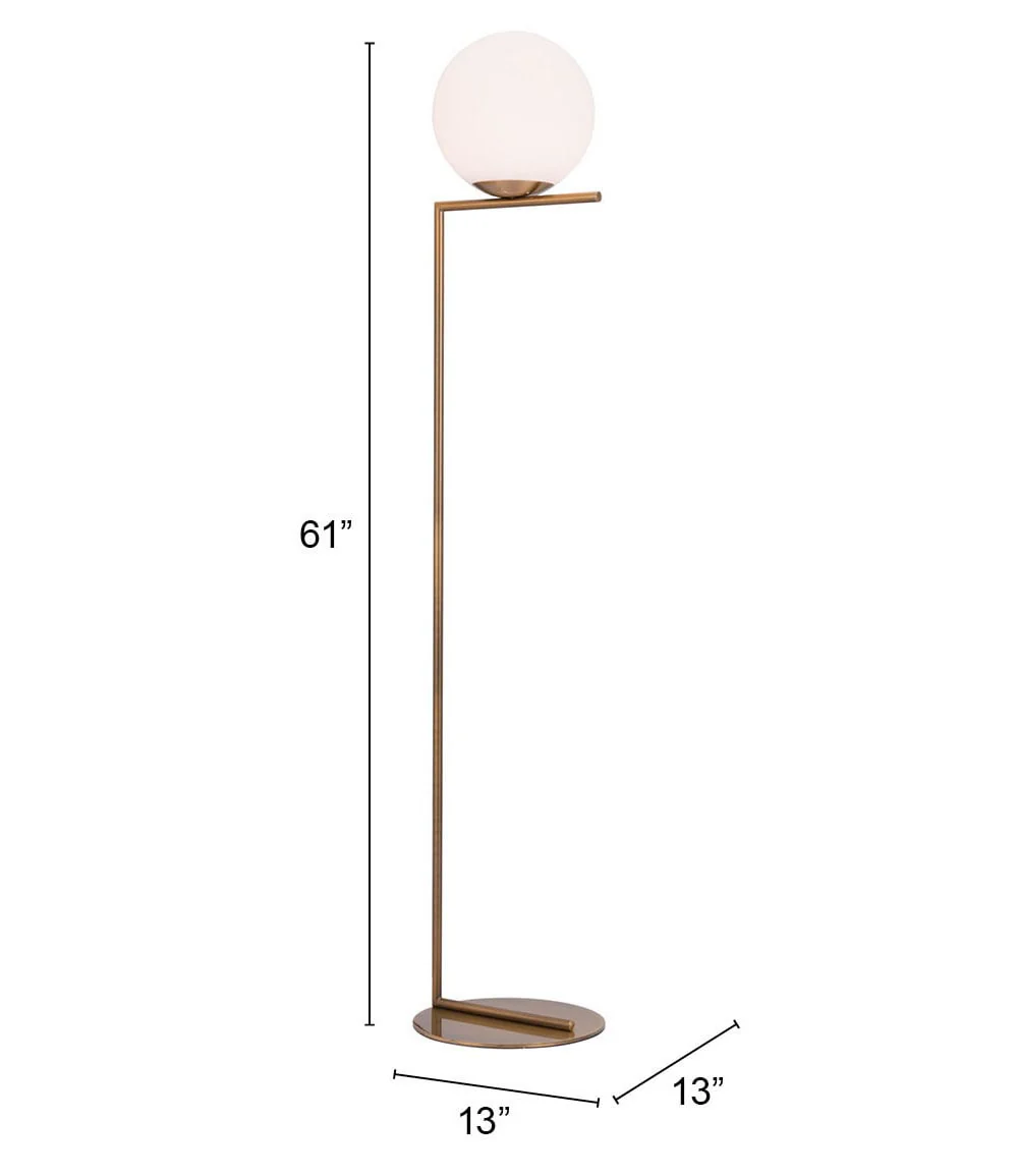 Belair Floor Lamp Brass - Image 3