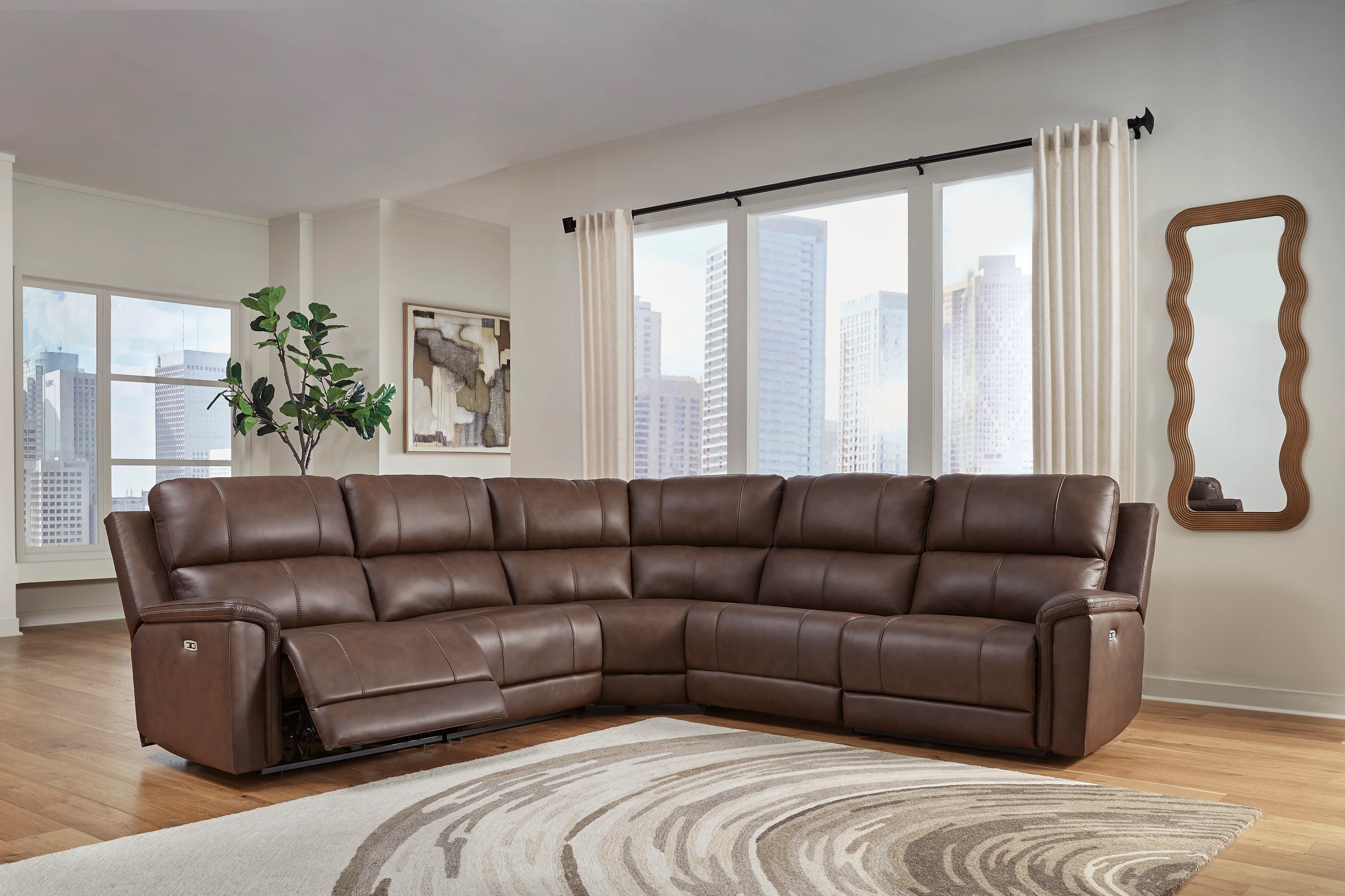 Beryton 5-Piece Power Reclining Sectional - Image 2