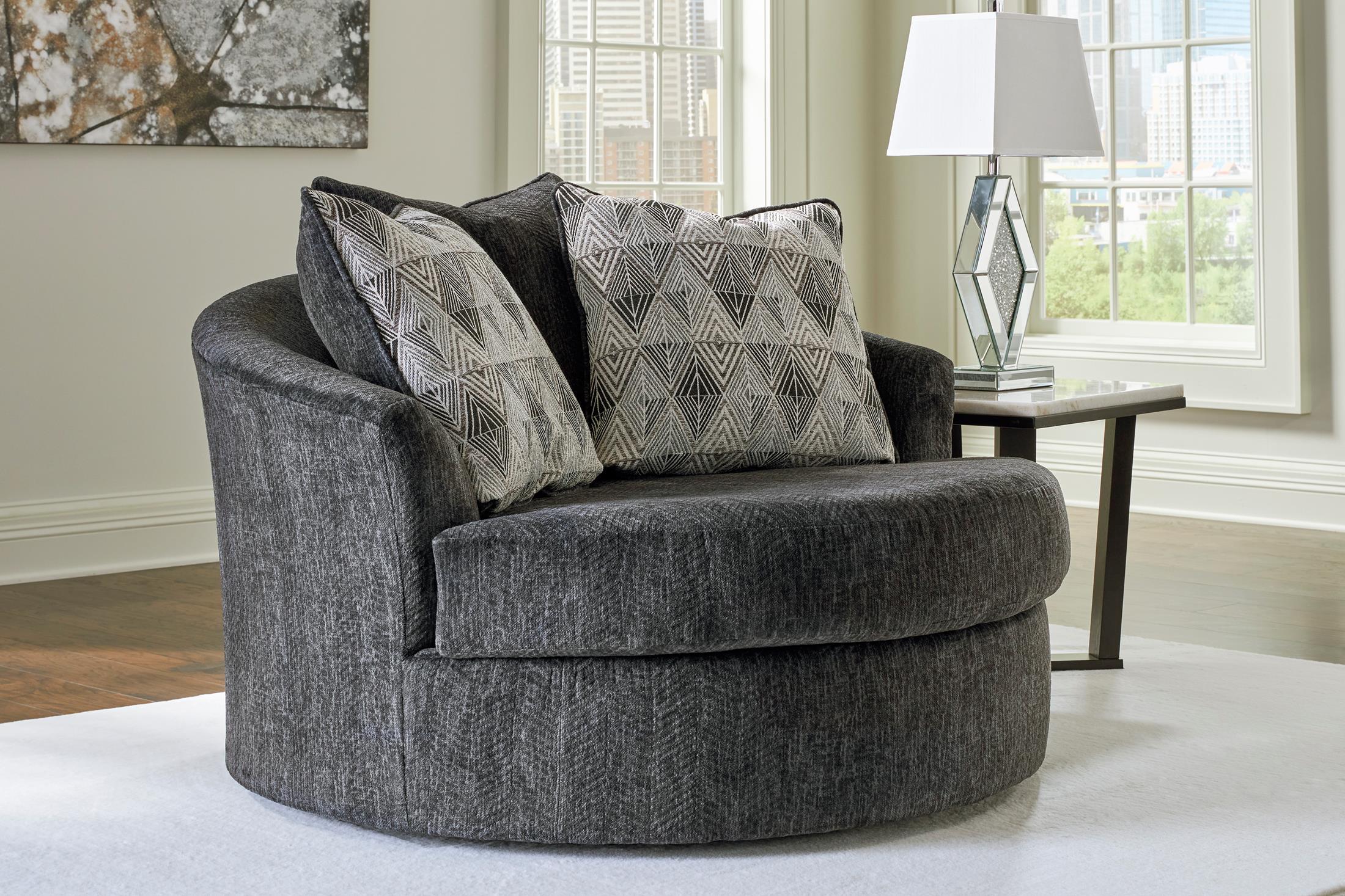 Biddeford Oversized Swivel Accent Chair - Image 2