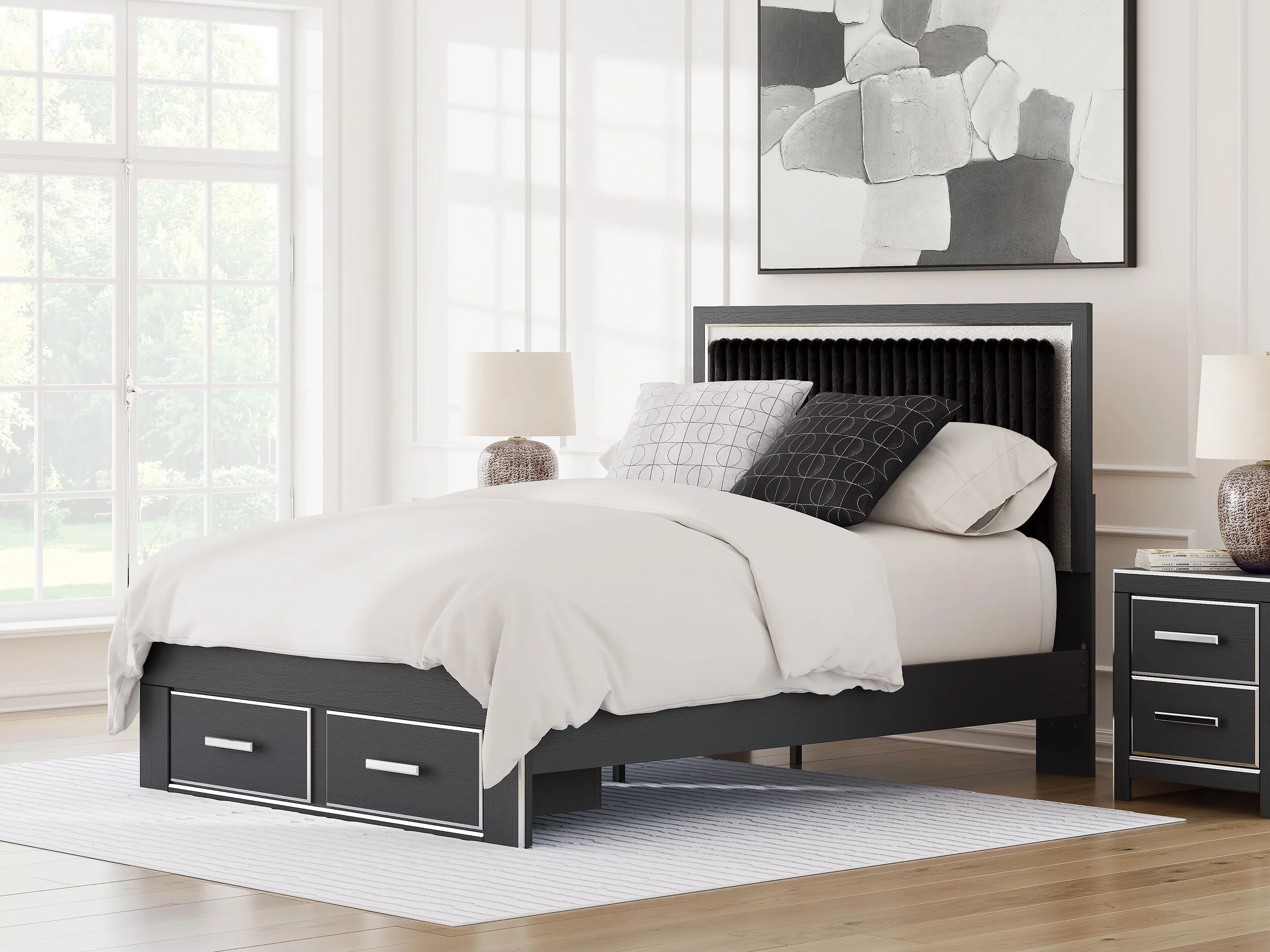 Birmonton Upholstered Panel Storage Bed - Image 4
