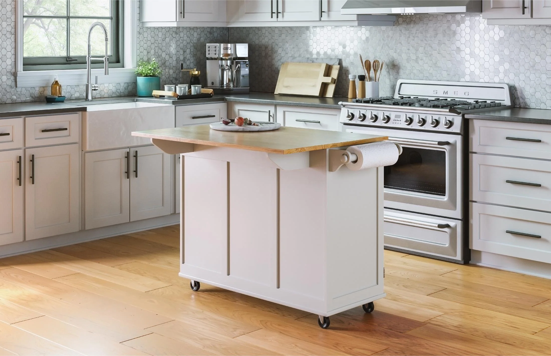 Dolly Madison 3 Drawer Kitchen Cart - Image 23