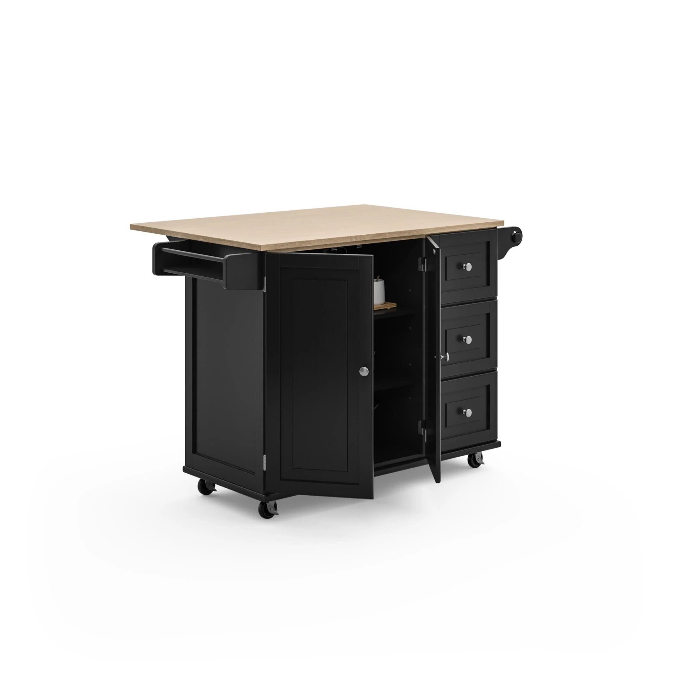 Dolly Madison 3 Drawer Kitchen Cart - Image 43