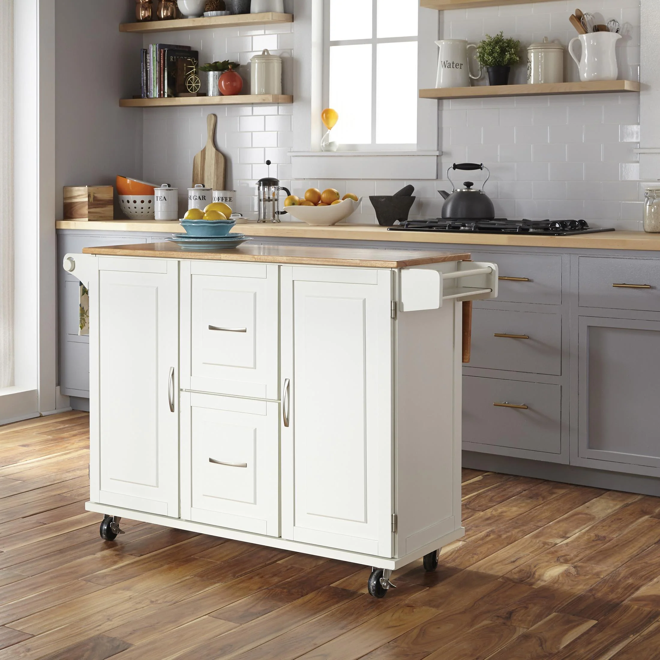 Dolly Madison 2 Drawer Kitchen Cart - Image 15