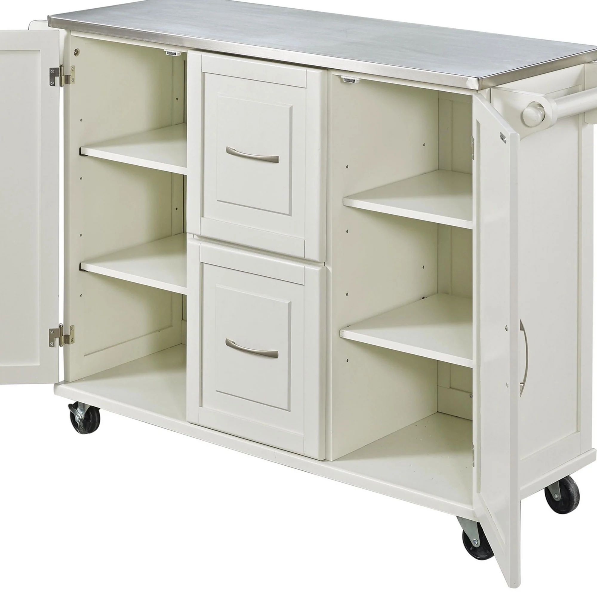 Dolly Madison 2 Drawer Kitchen Cart - Image 33