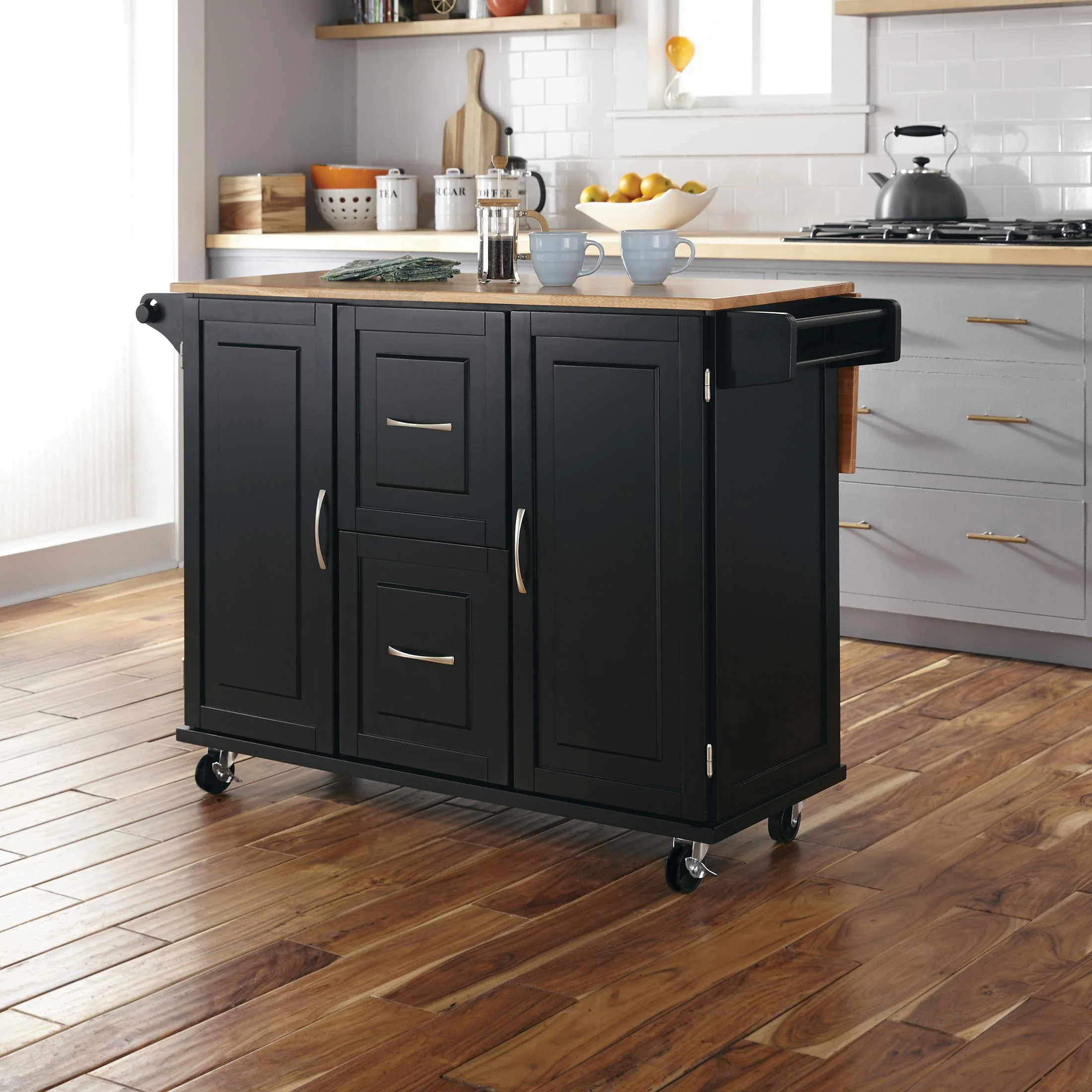 Dolly Madison 2 Drawer Kitchen Cart - Image 8