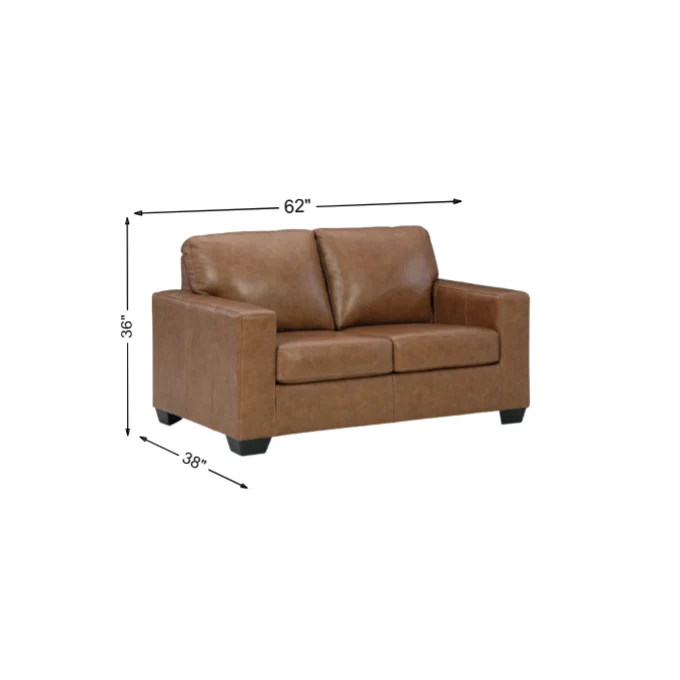 Bolsena Leather Loveseat - Image 3