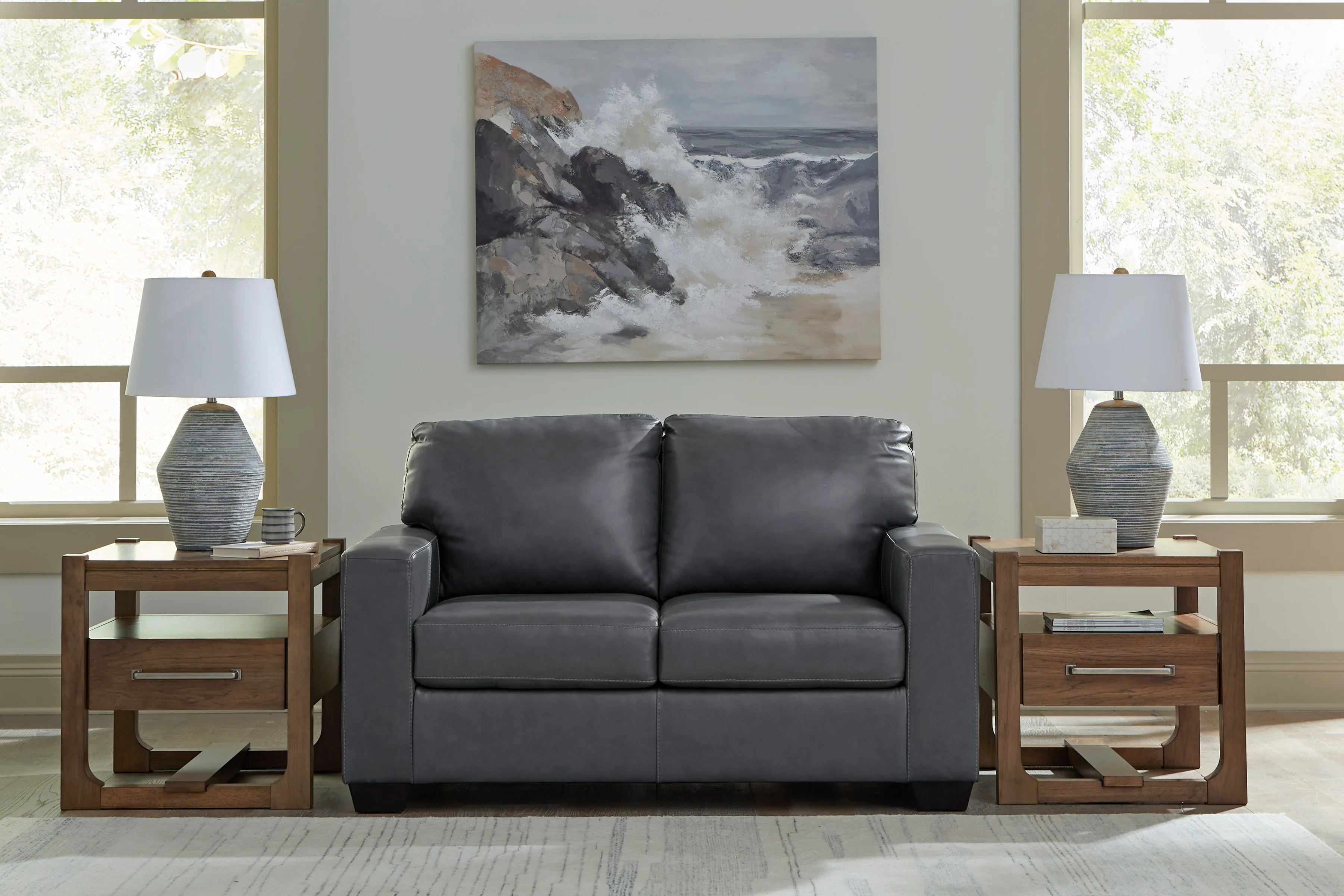 Bolsena Leather Loveseat - Image 8