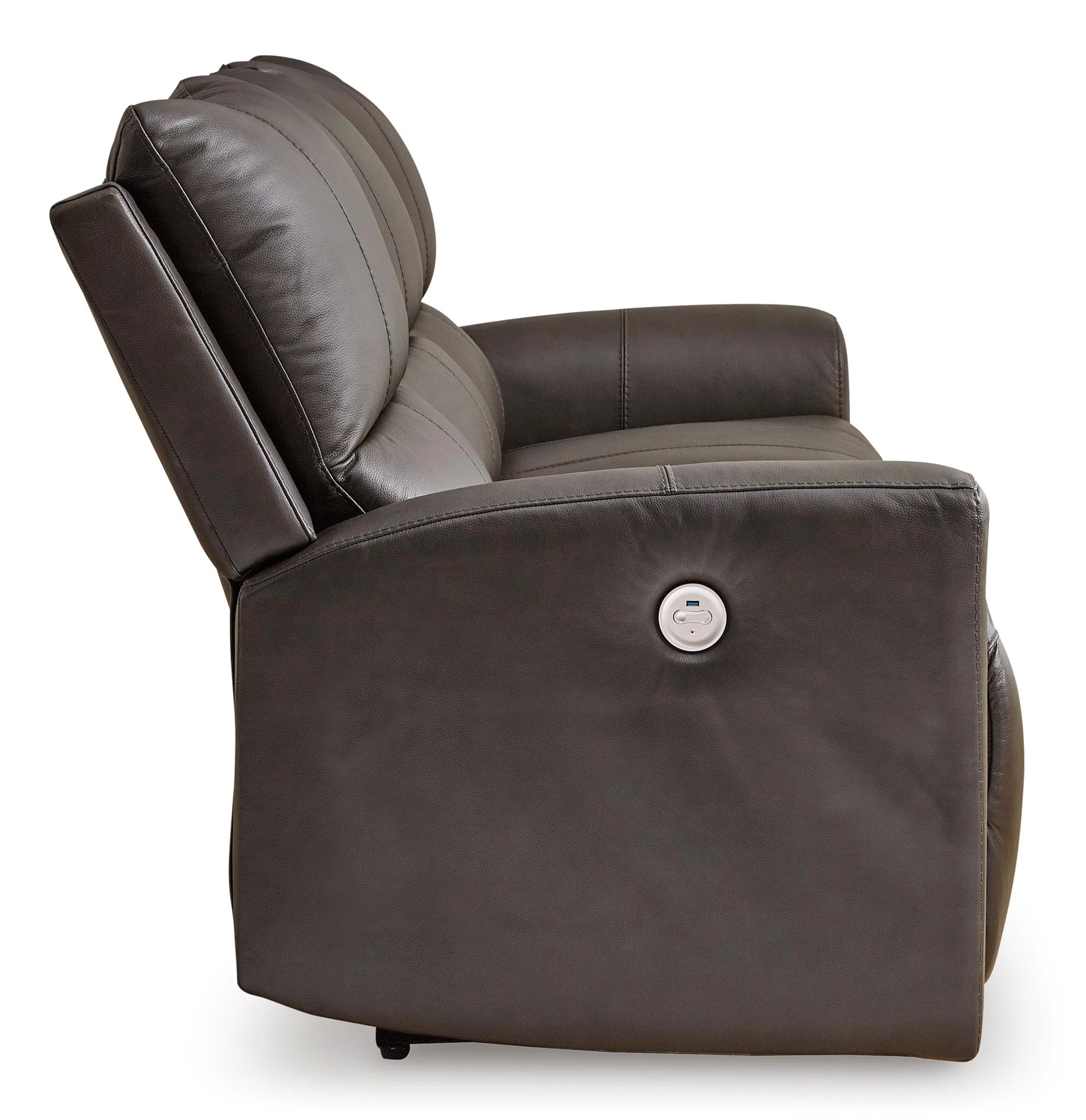 Boxmere Leather Power Reclining Sofa - Image 5