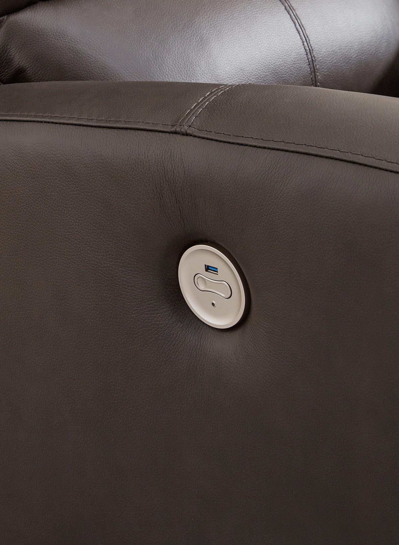 Boxmere Leather Power Reclining Sofa - Image 7